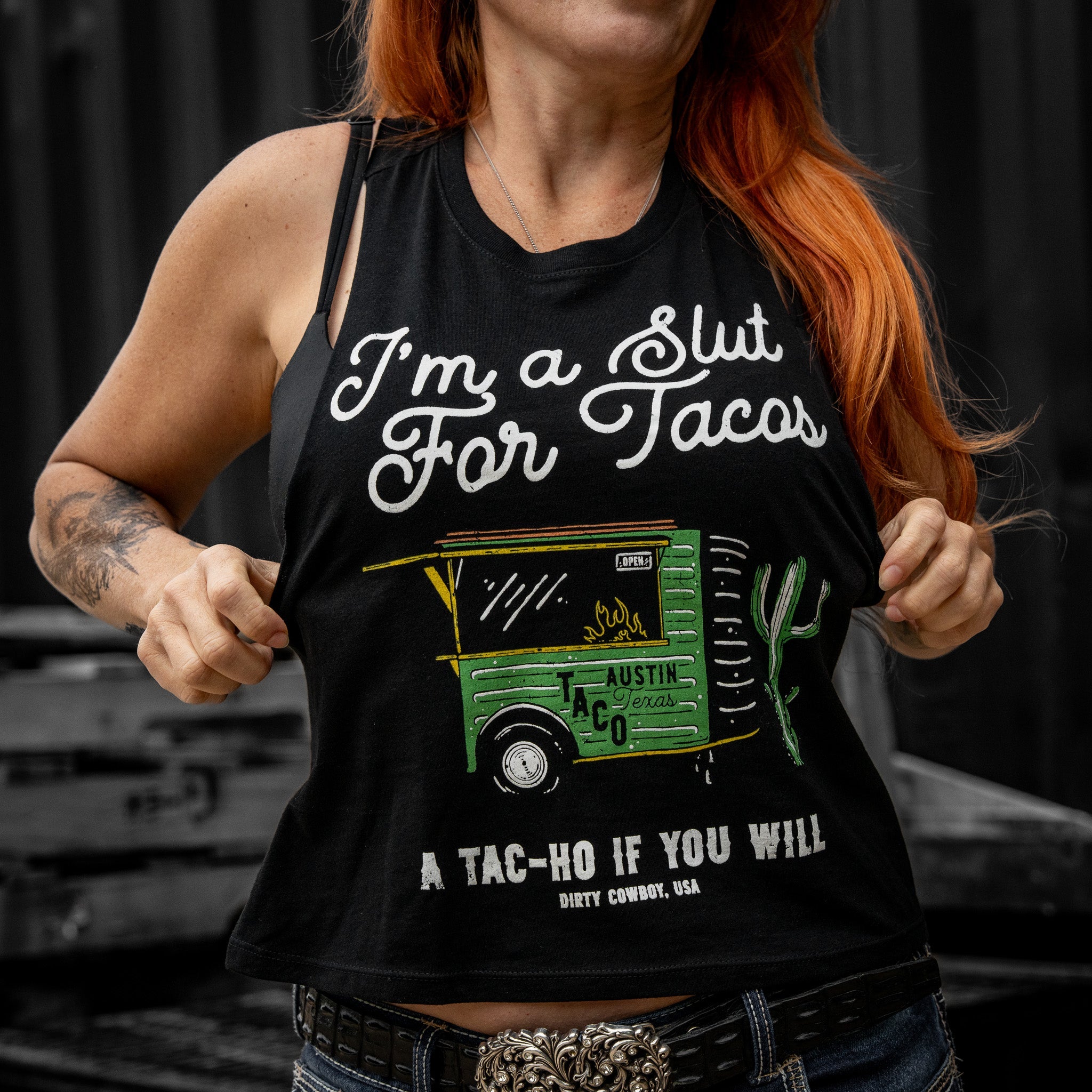Slut For Taco's Women's Crop Tank Top