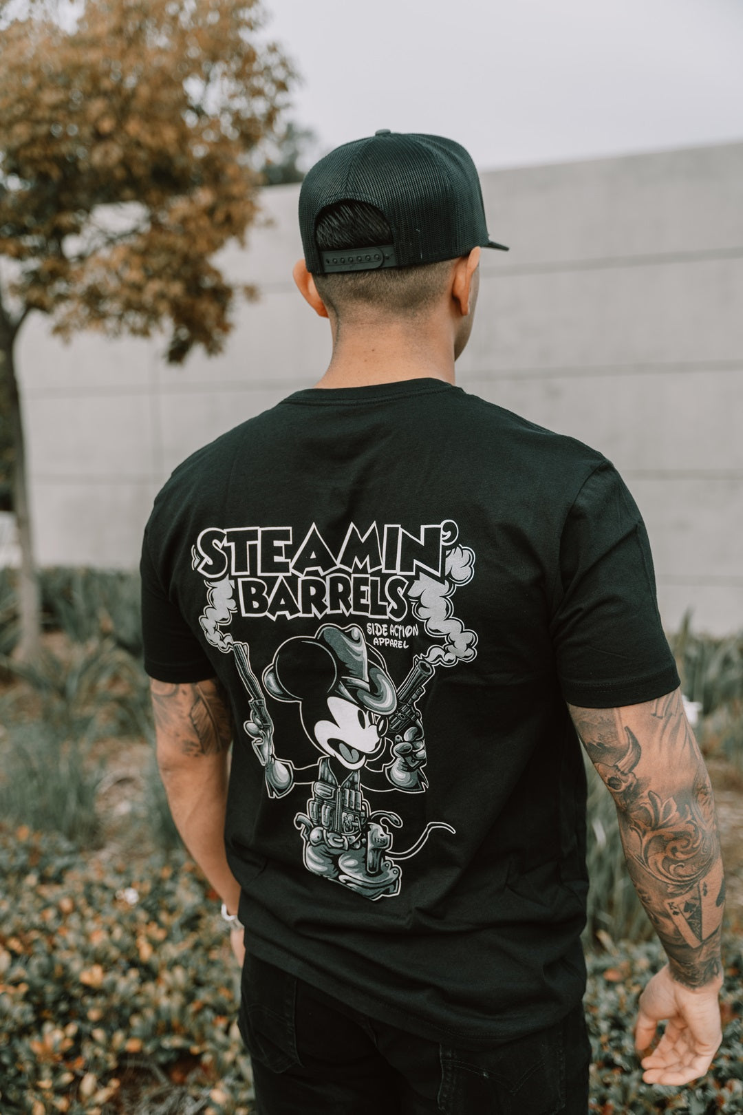 Steamin' Barrels Tee