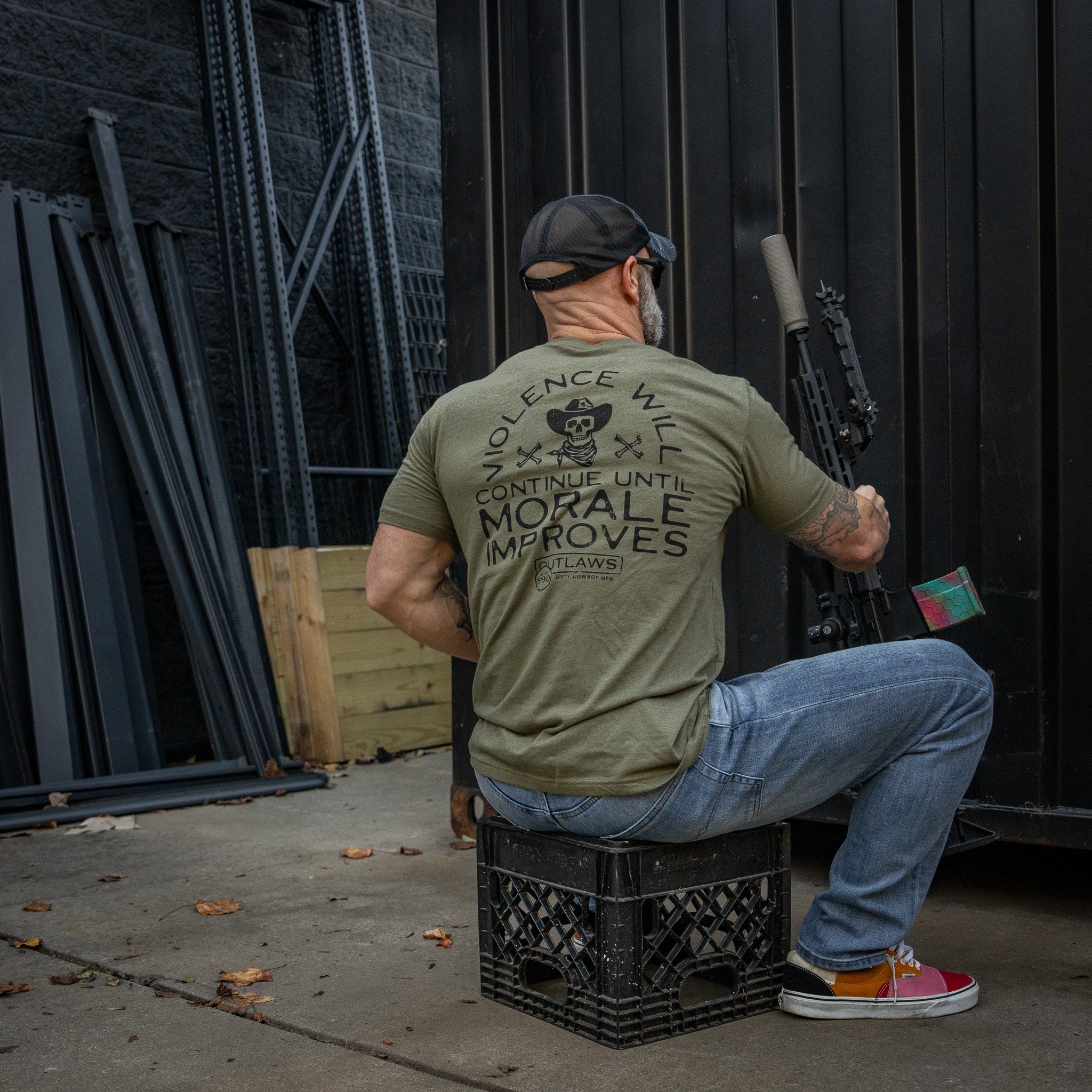 Violence Will Continue Until Morale Improves Men's T-Shirt