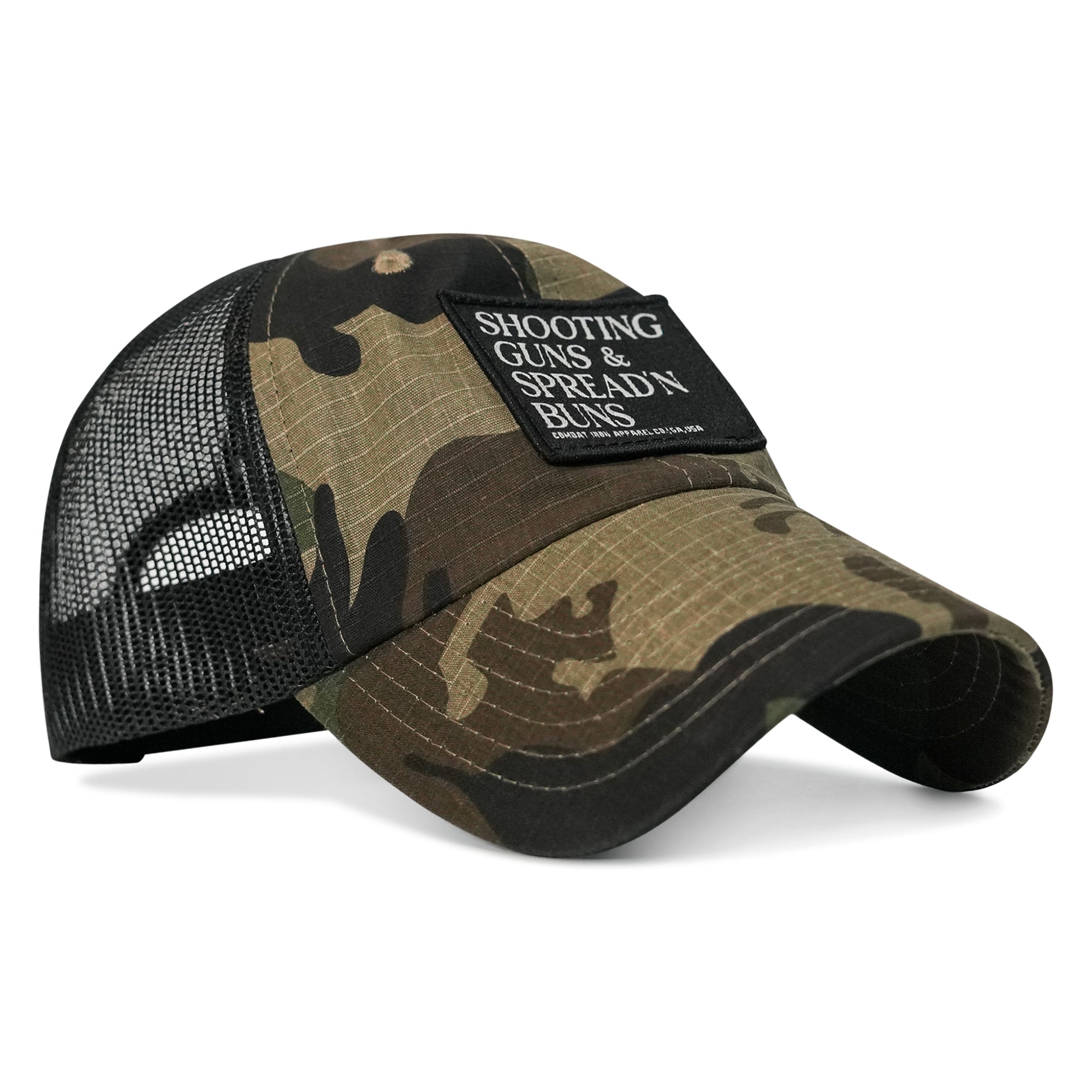 Shooting Guns & Spread'n Buns Patch RipStop Low Pro Hat