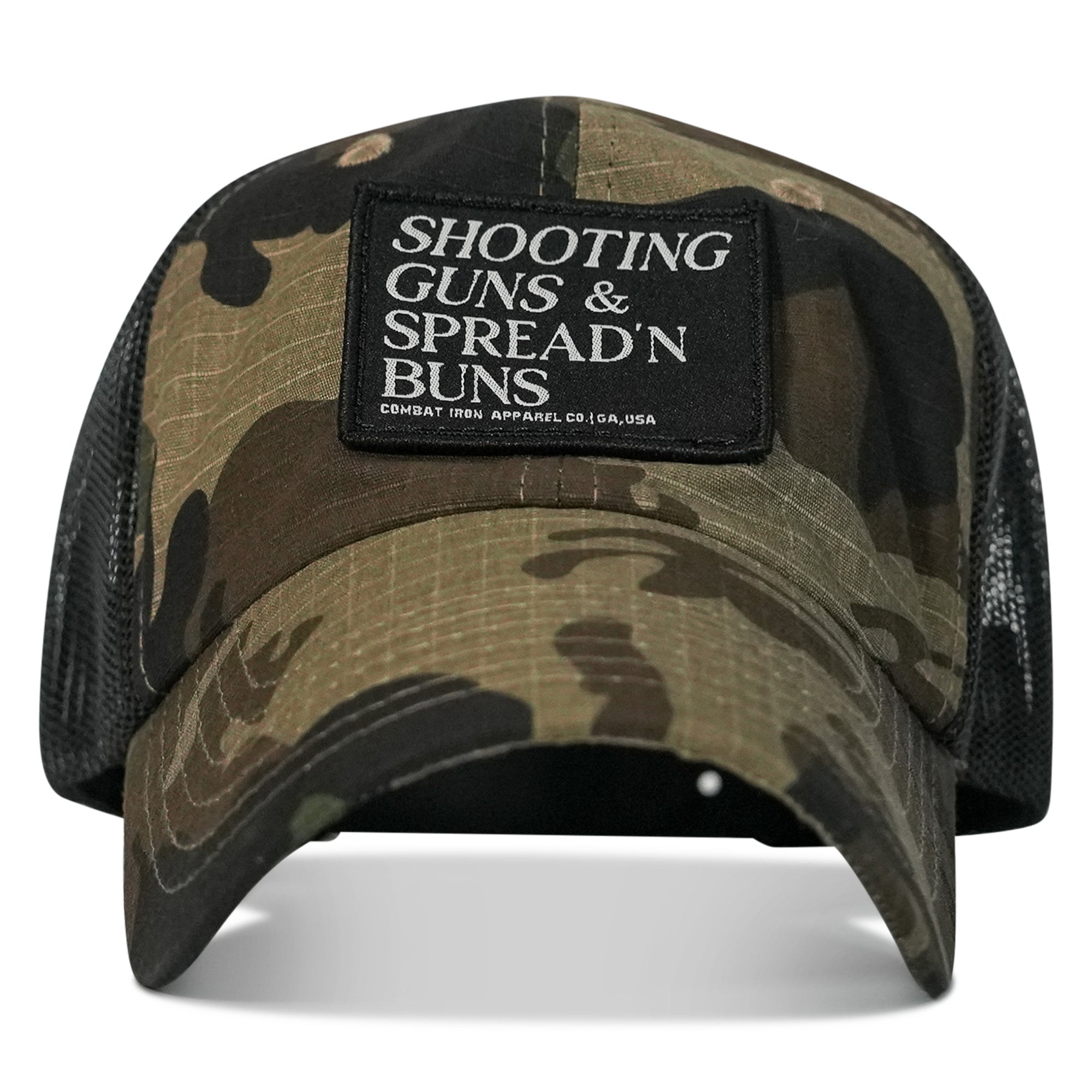 Shooting Guns & Spread'n Buns Patch RipStop Low Pro Hat