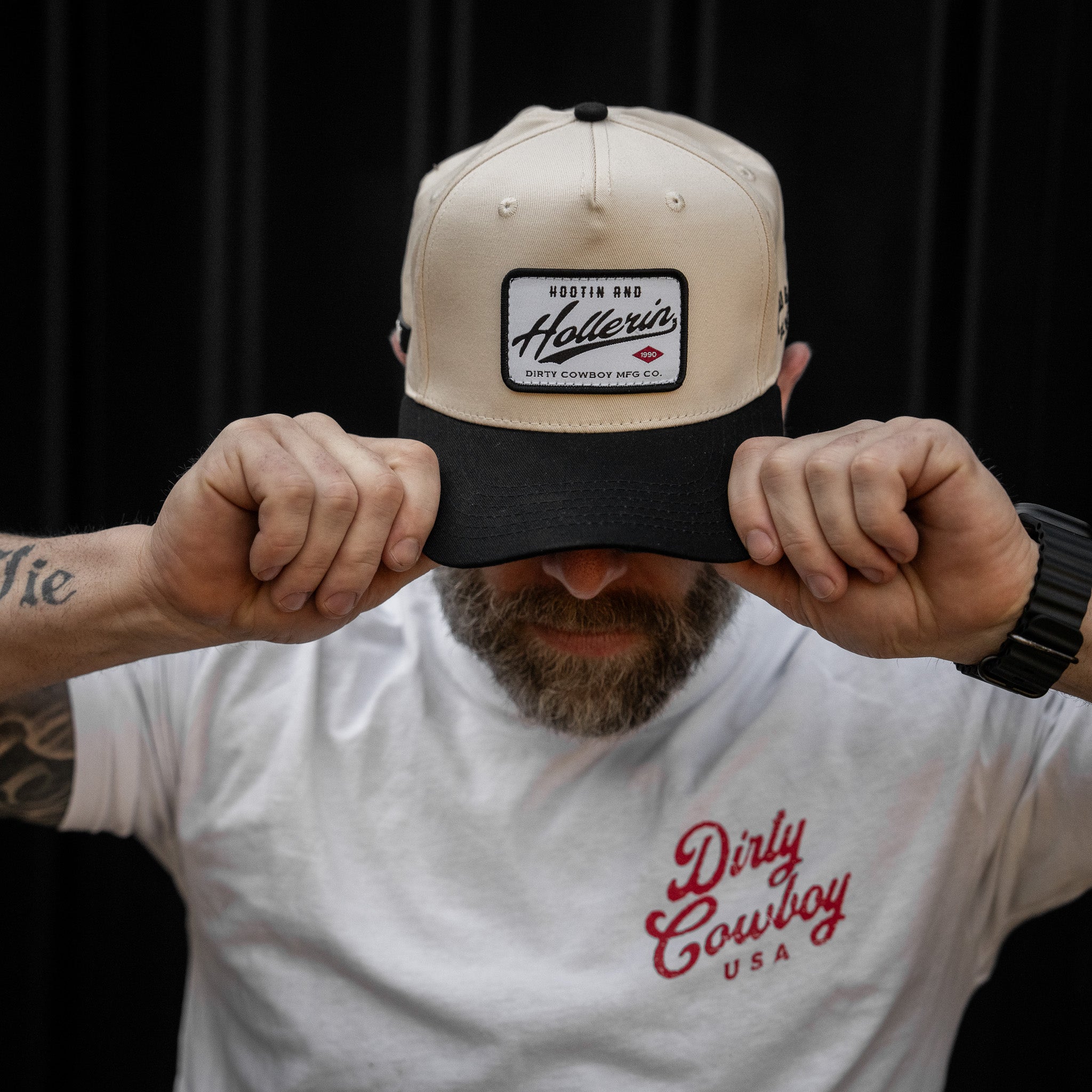 Hootin' & Hollerin' Patch Classic 5 Panel Snapback Hat