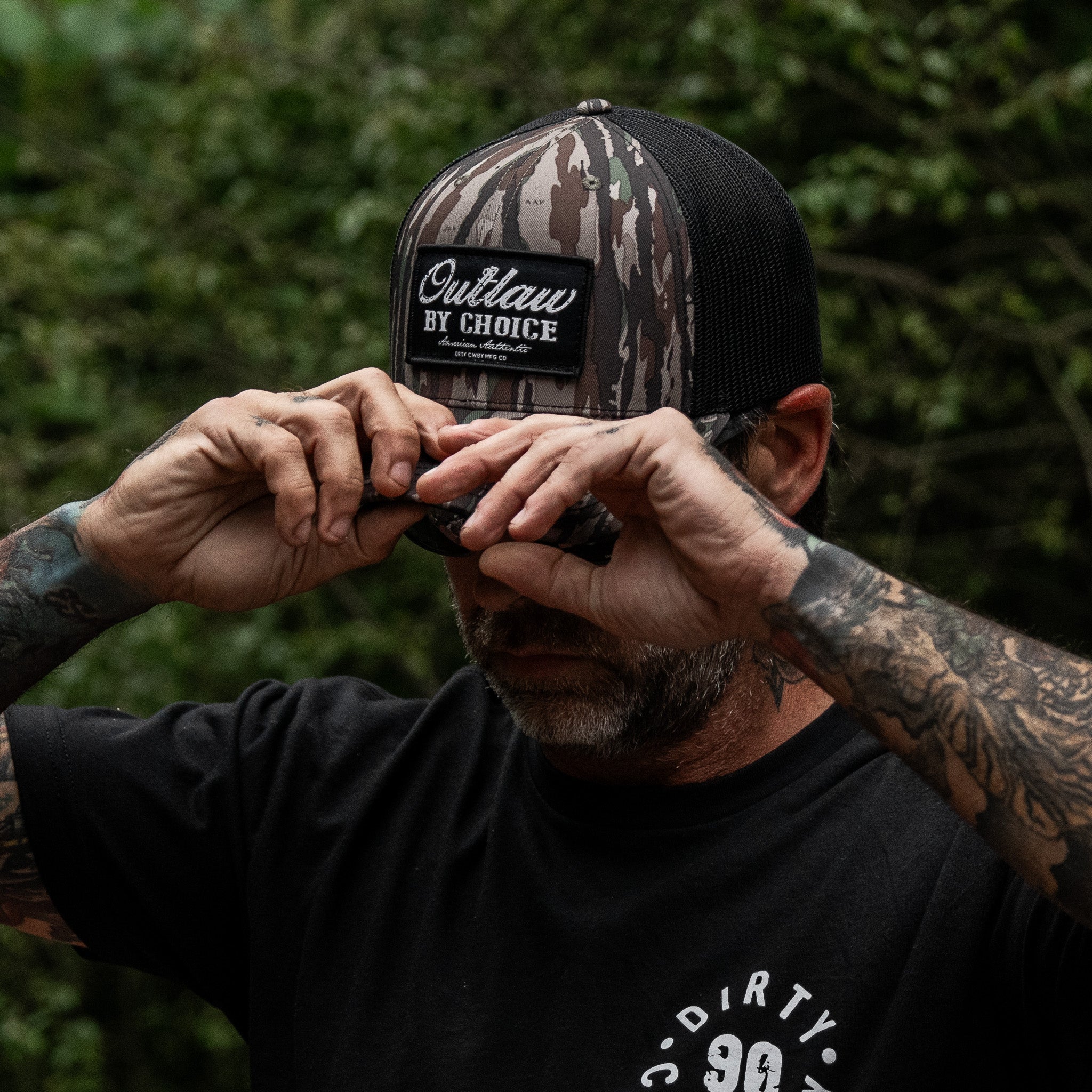 Outlaw By Choice Patch Snapback Hat