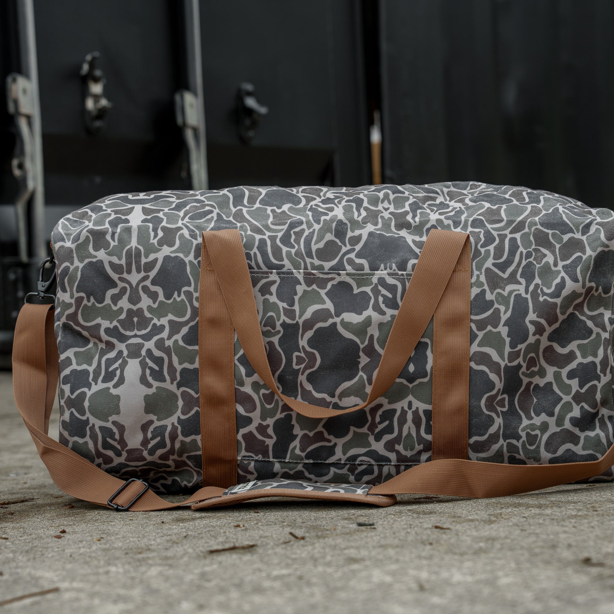 Wasserdichte XL 57,5-Liter-Duffel-Tasche aus gewachster Baumwolle