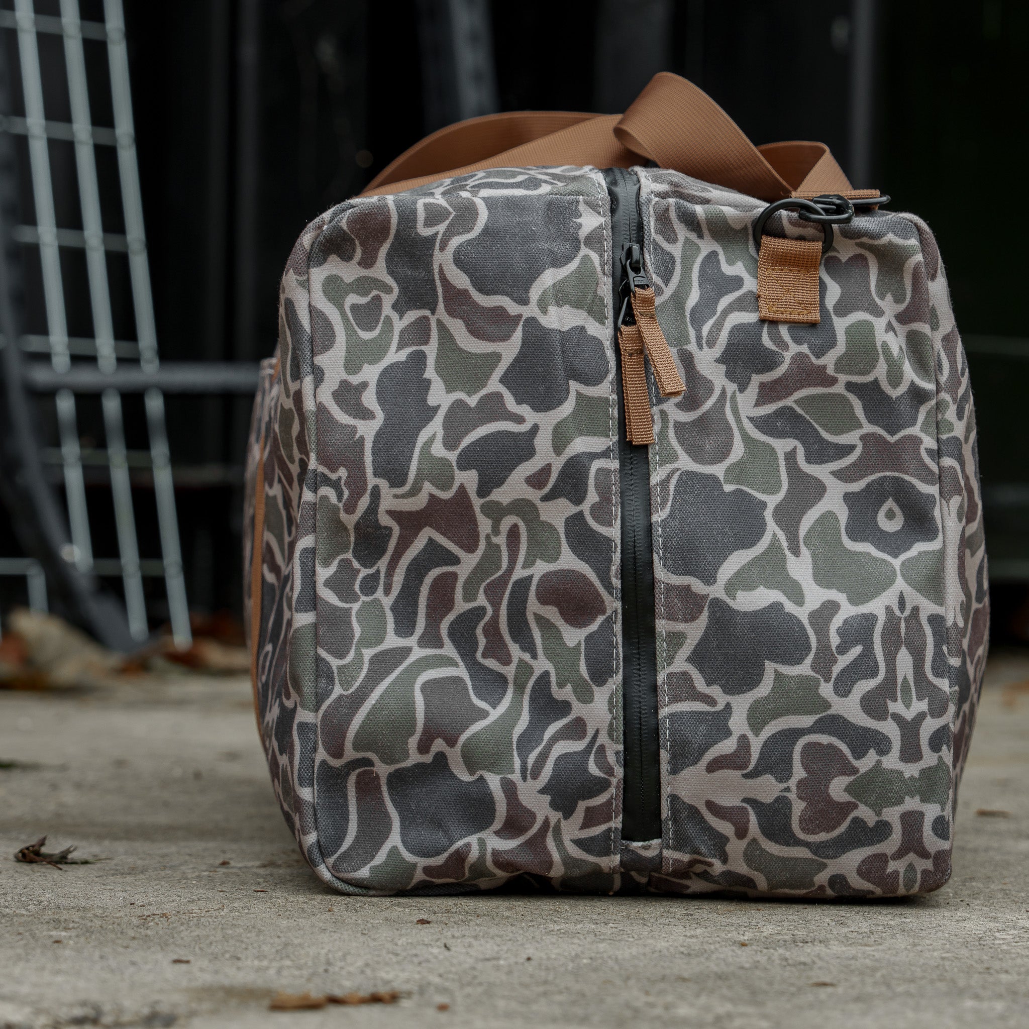Wasserdichte XL 57,5-Liter-Duffel-Tasche aus gewachster Baumwolle