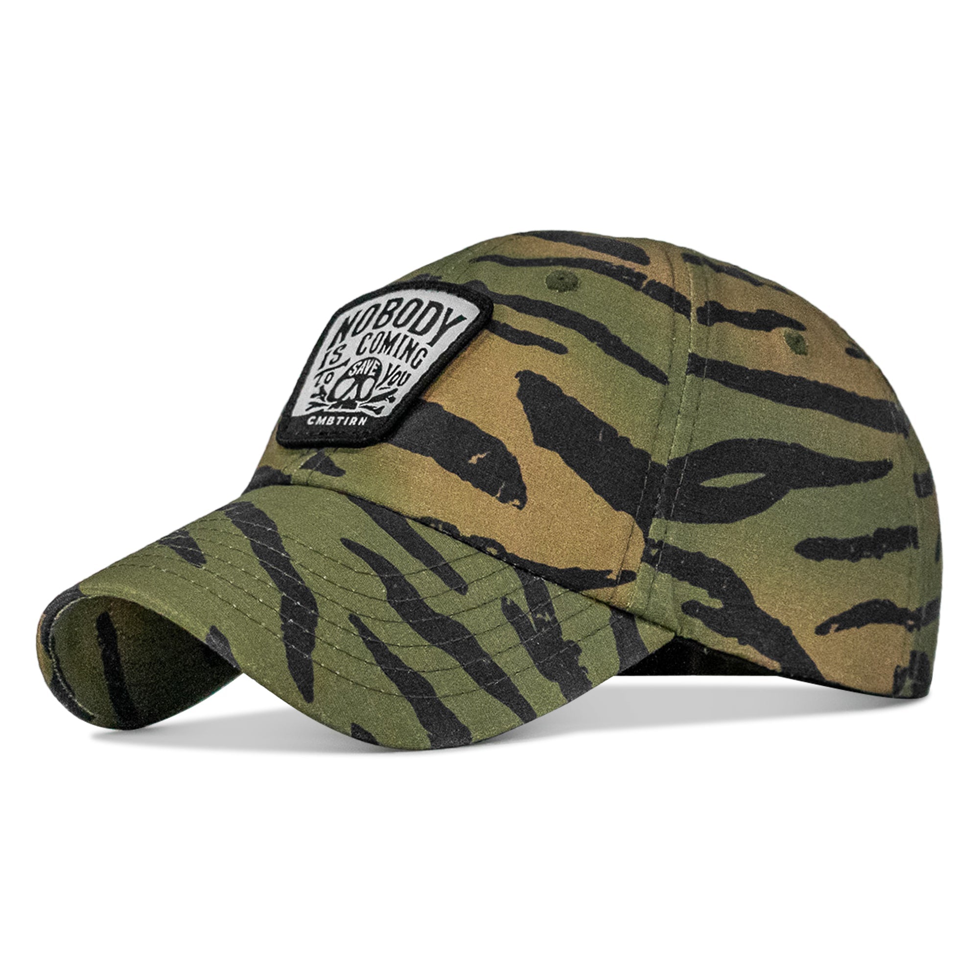 Nobody Is Coming To Save You Skull Patch Ripstop Snapback