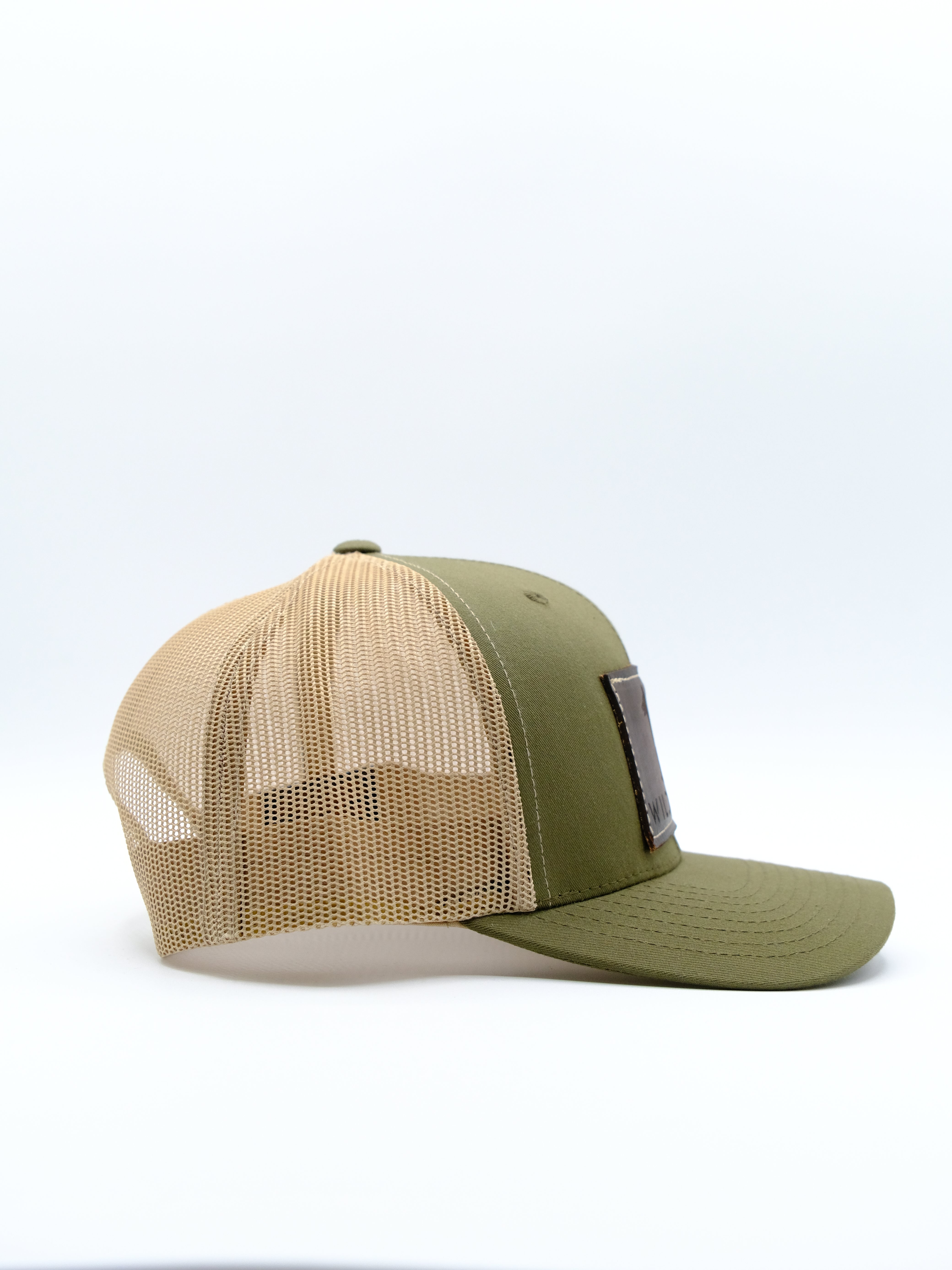 Moss/Khaki Leather Trucker