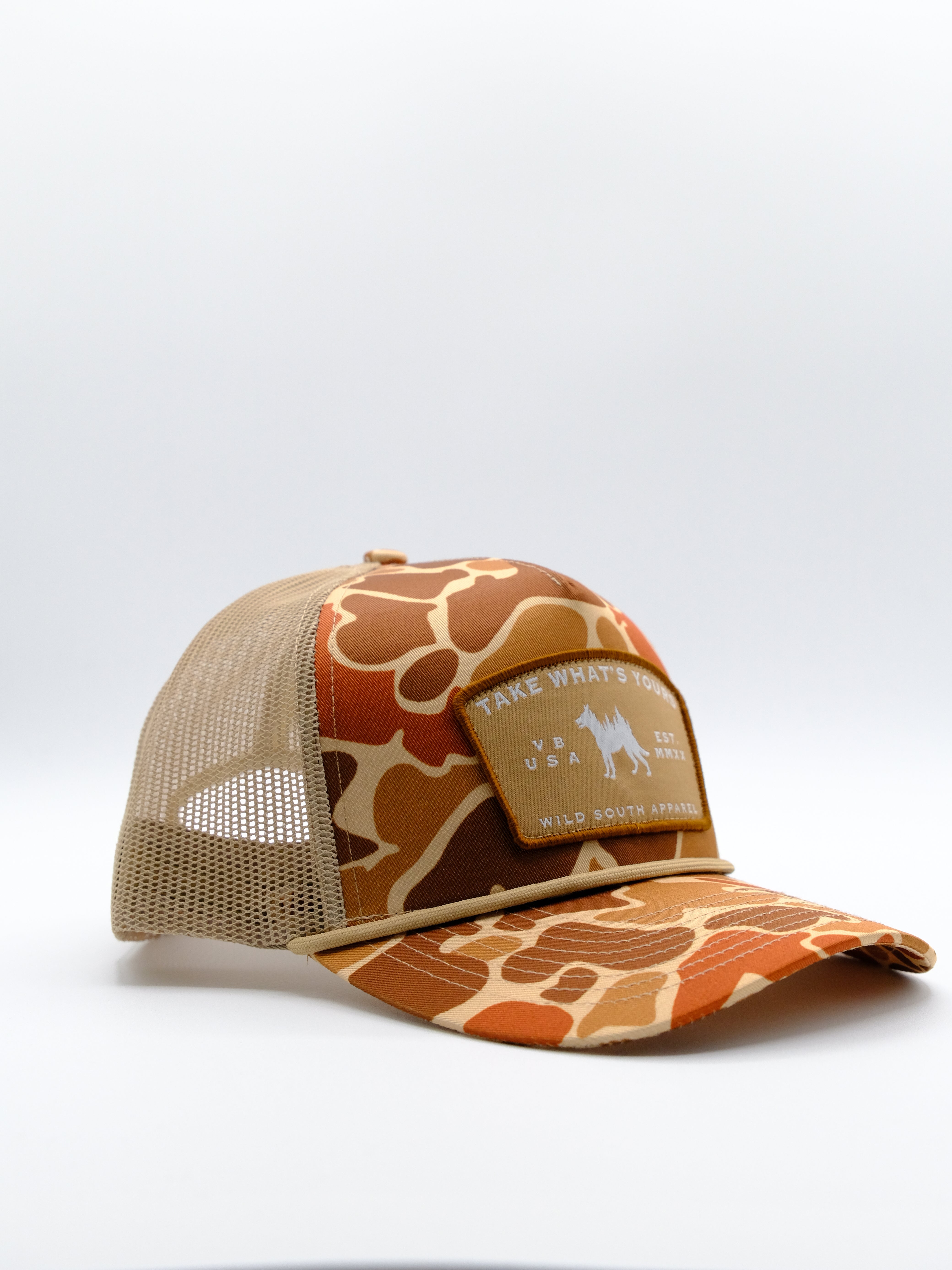 Duck Camo Trucker Rope Hat