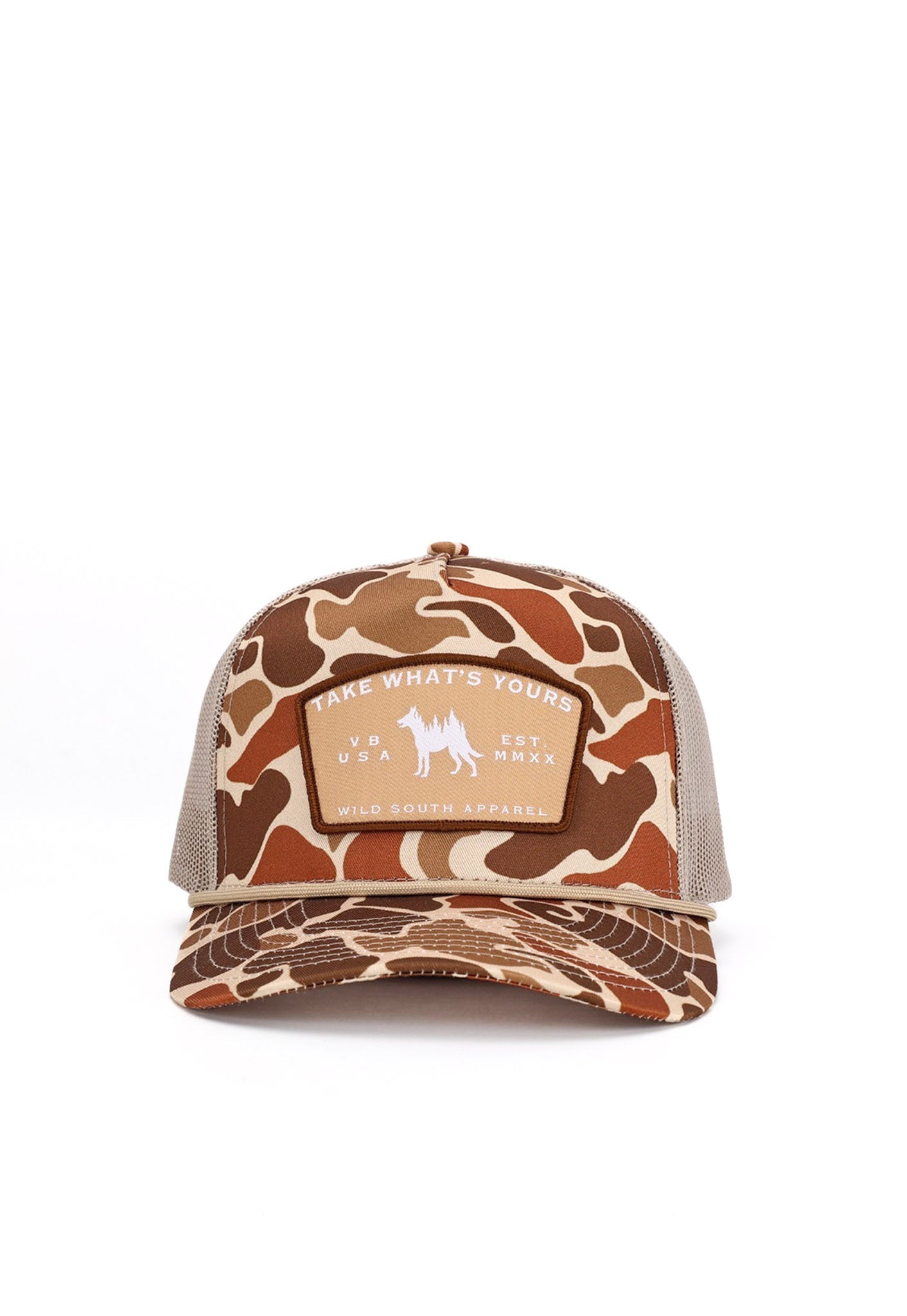 Duck Camo Trucker Rope Hat