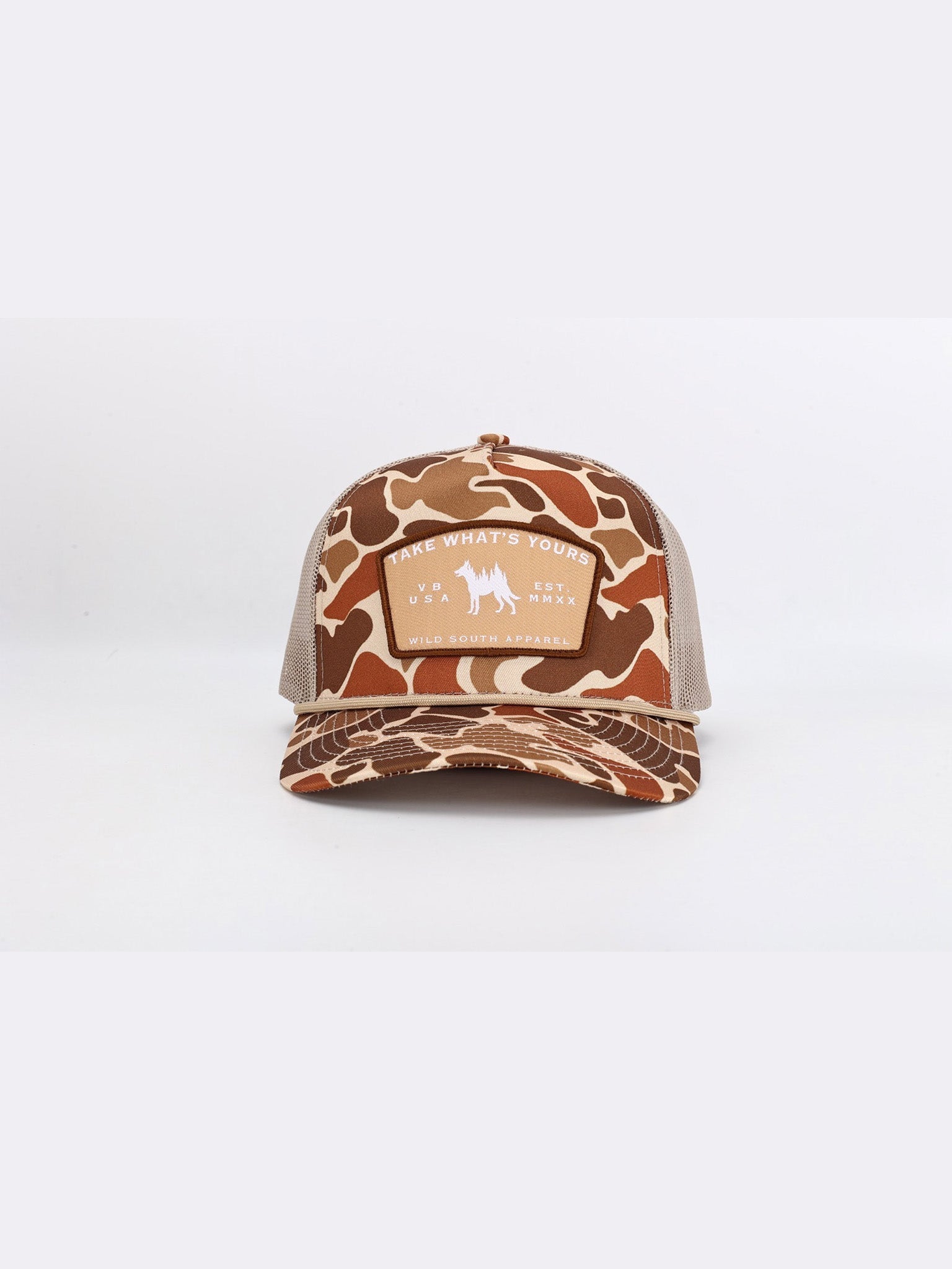 Duck Camo Trucker Rope Hat