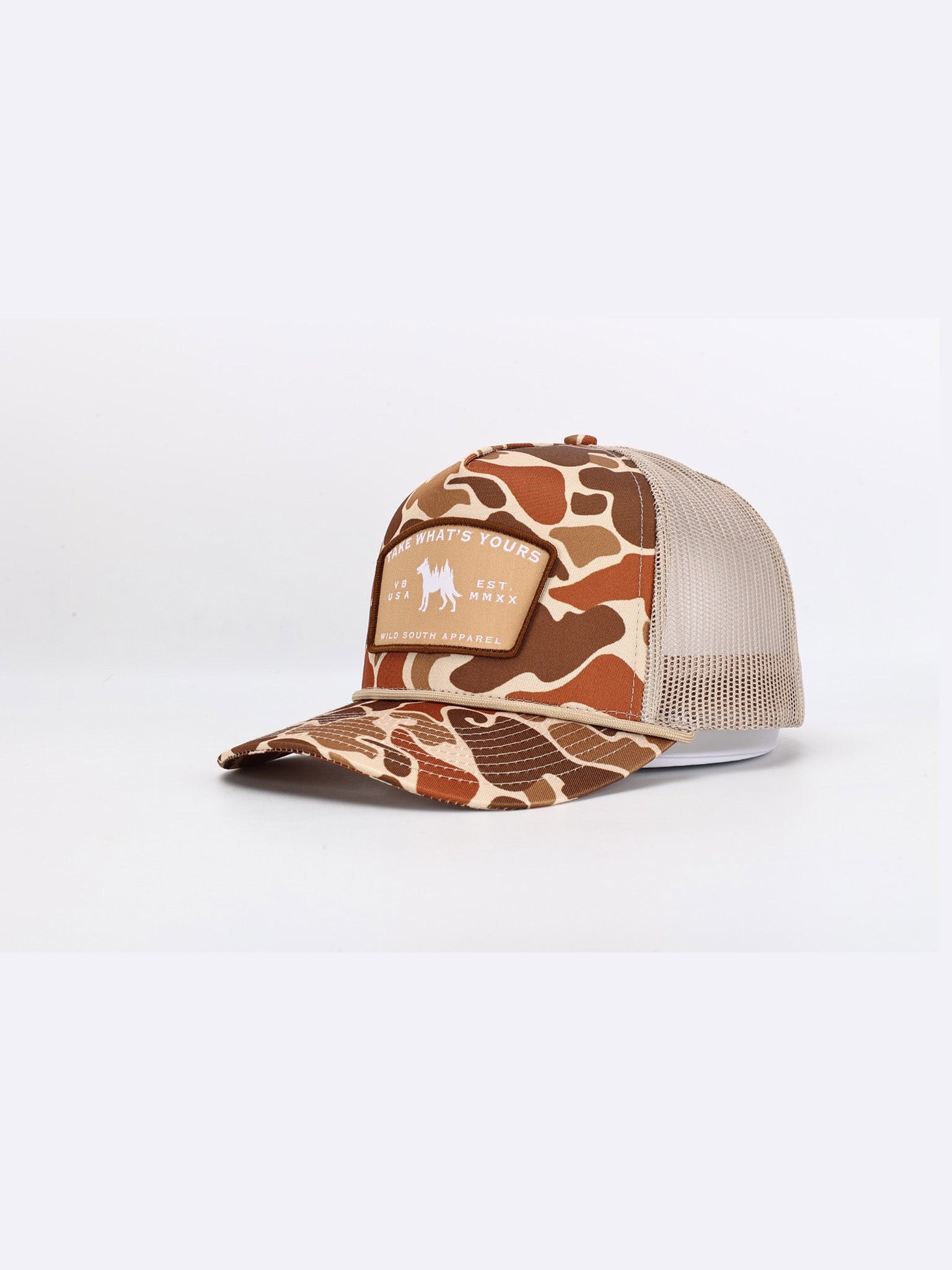 Duck Camo Trucker Rope Hat