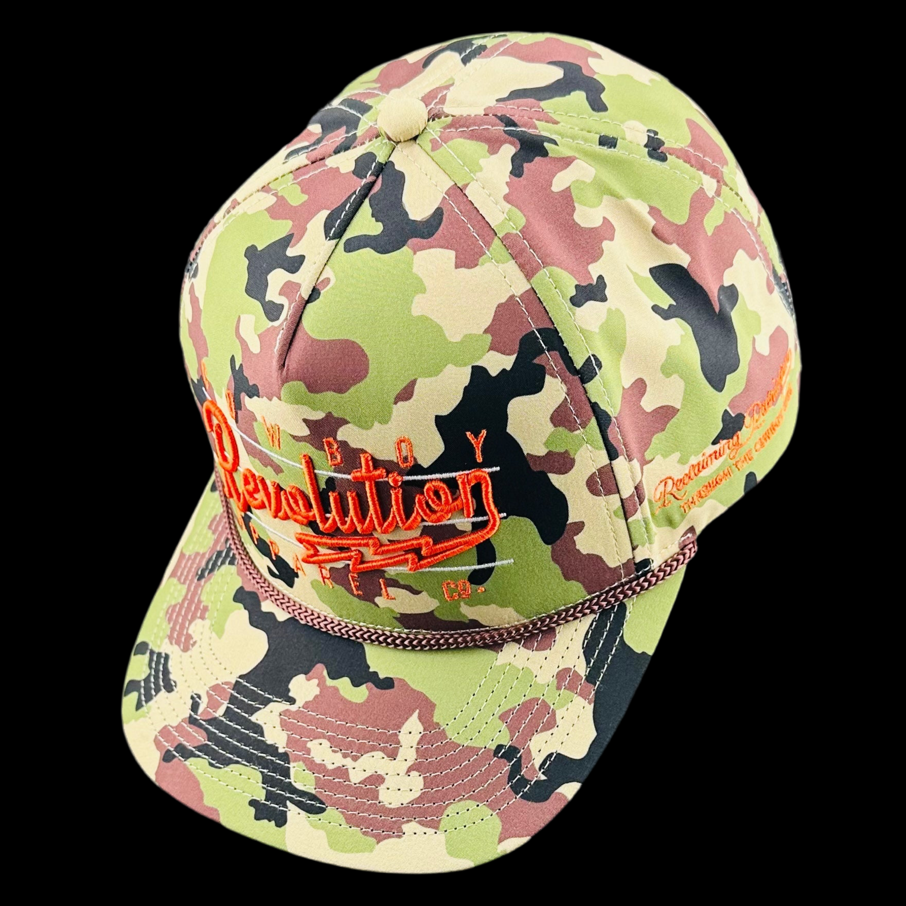 “LIGHTNING" WOODLAND CAMO PERFORMANCE HAT