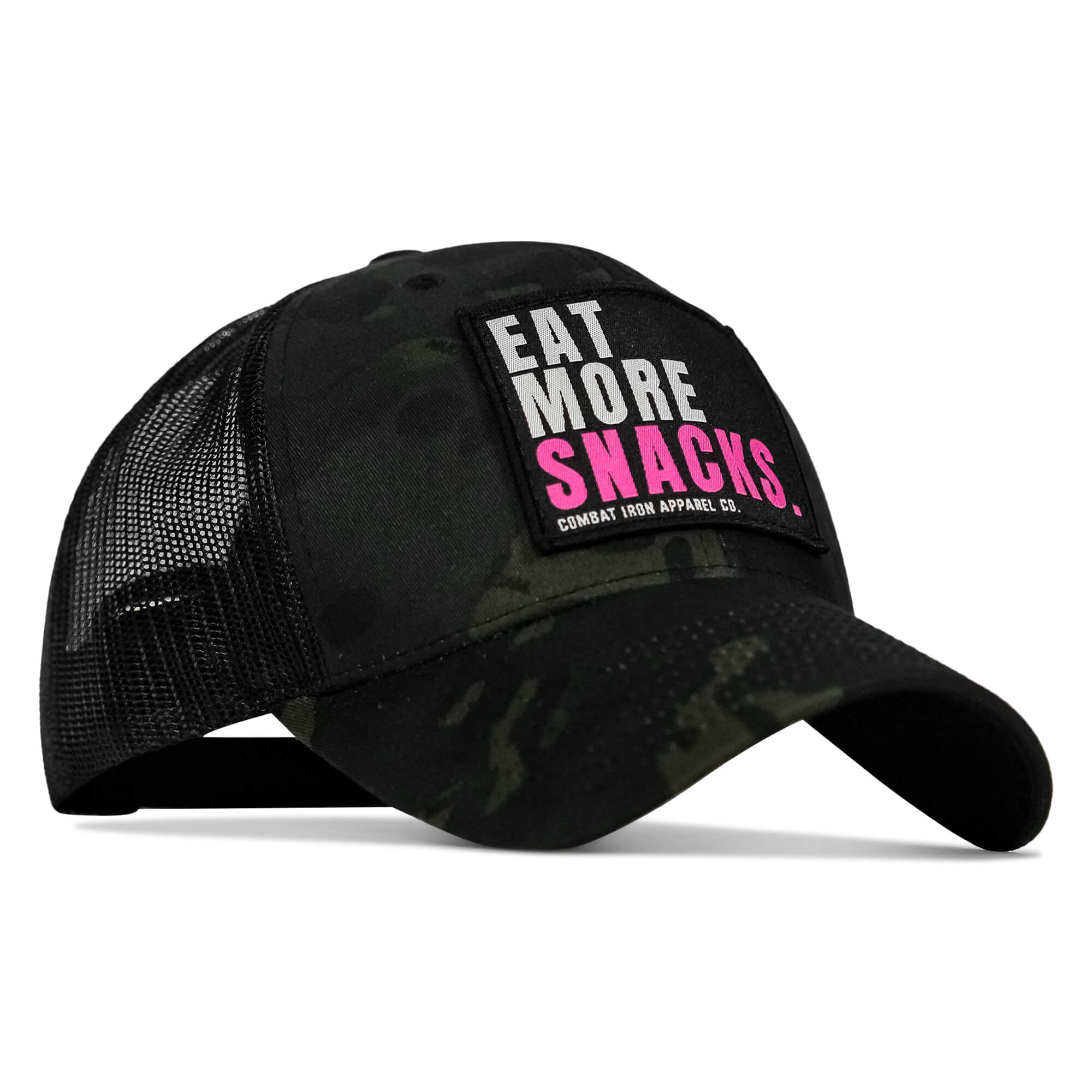 Eat More Snacks Patch Snapback Hat