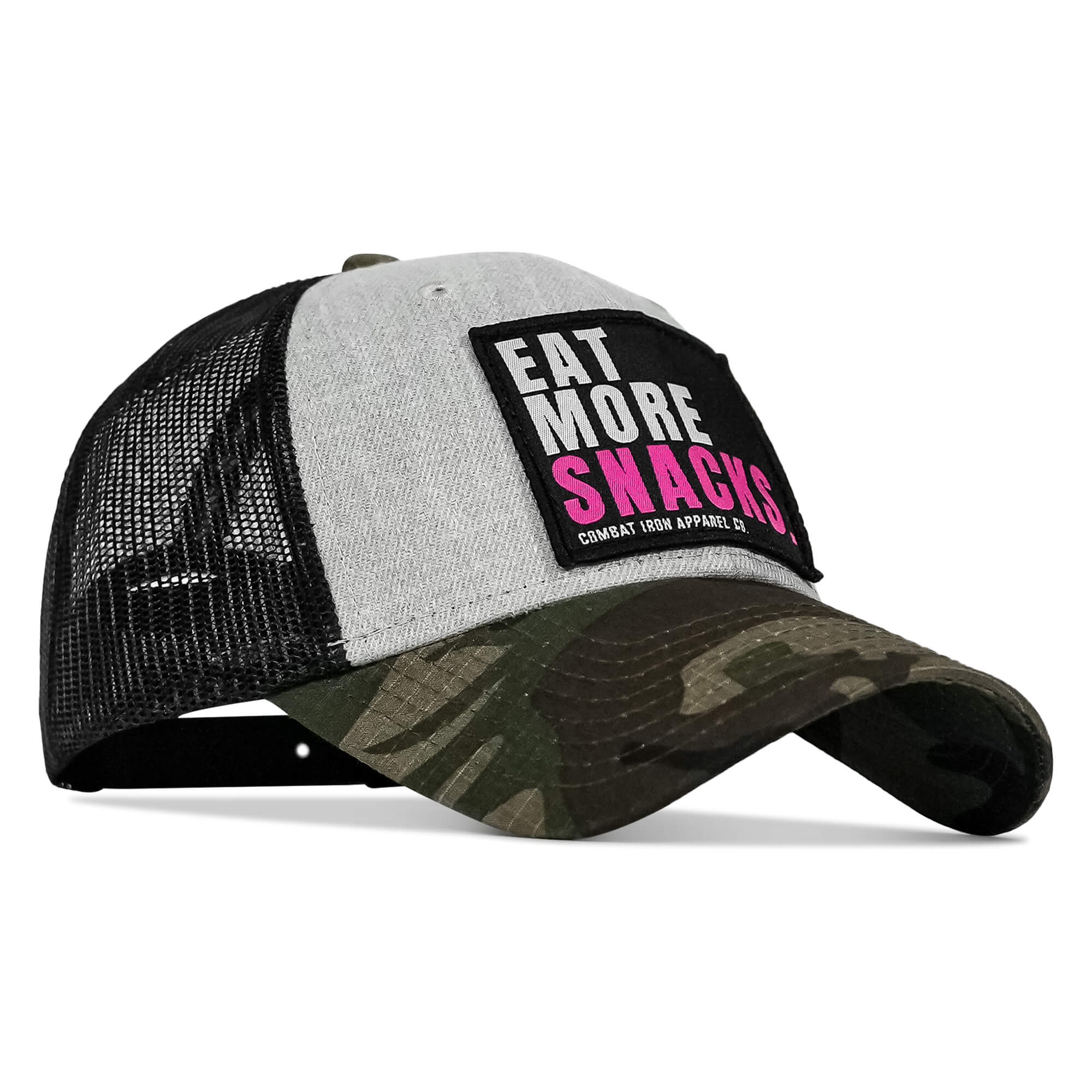 Eat More Snacks Patch Snapback Hat