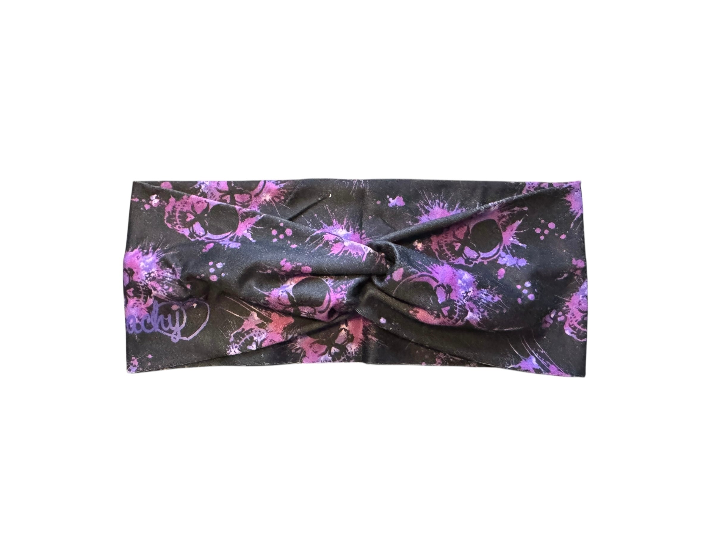 Violet Skulls Headband