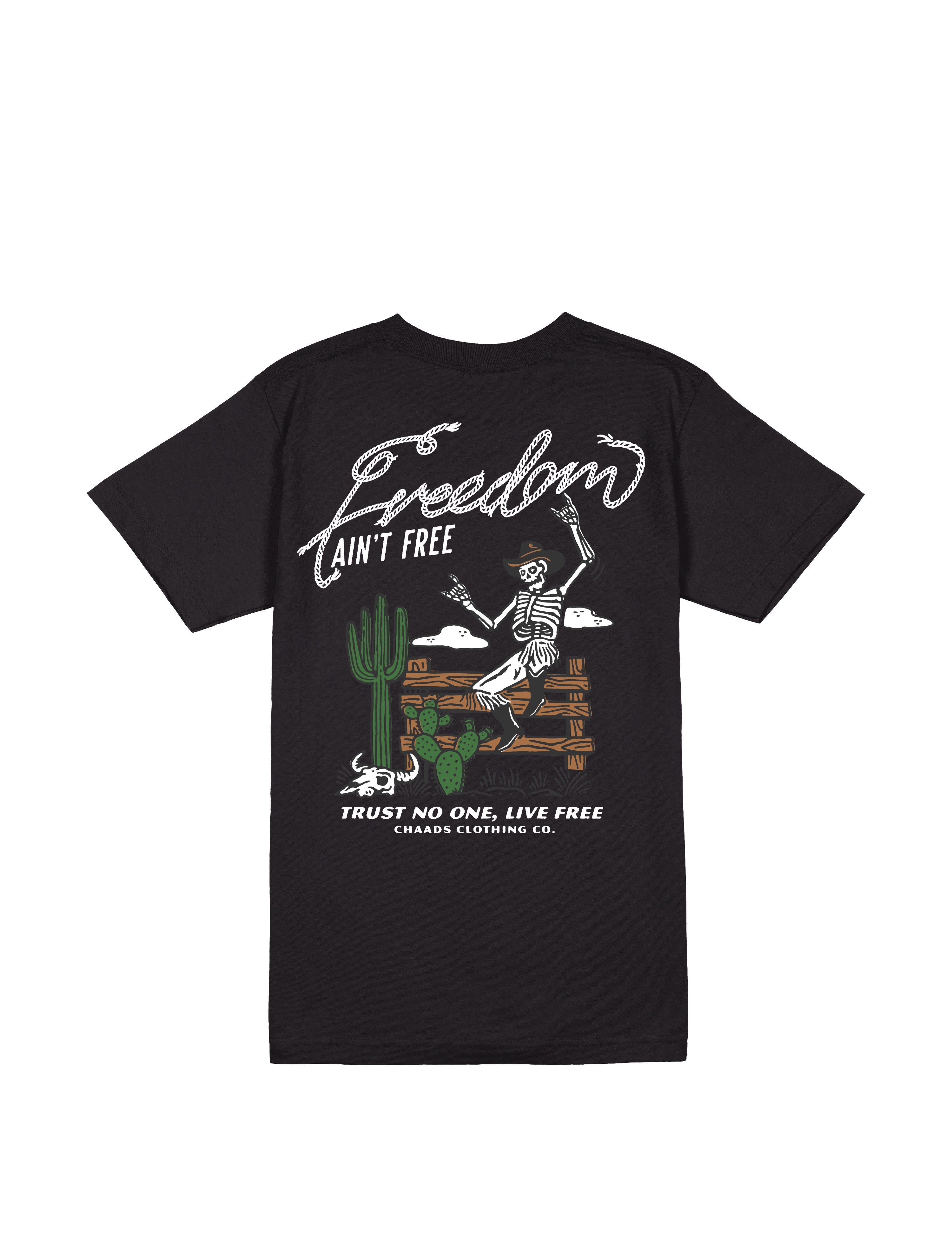 Freedom Ain’t Free II T-Shirt – Black | The Brave Ones