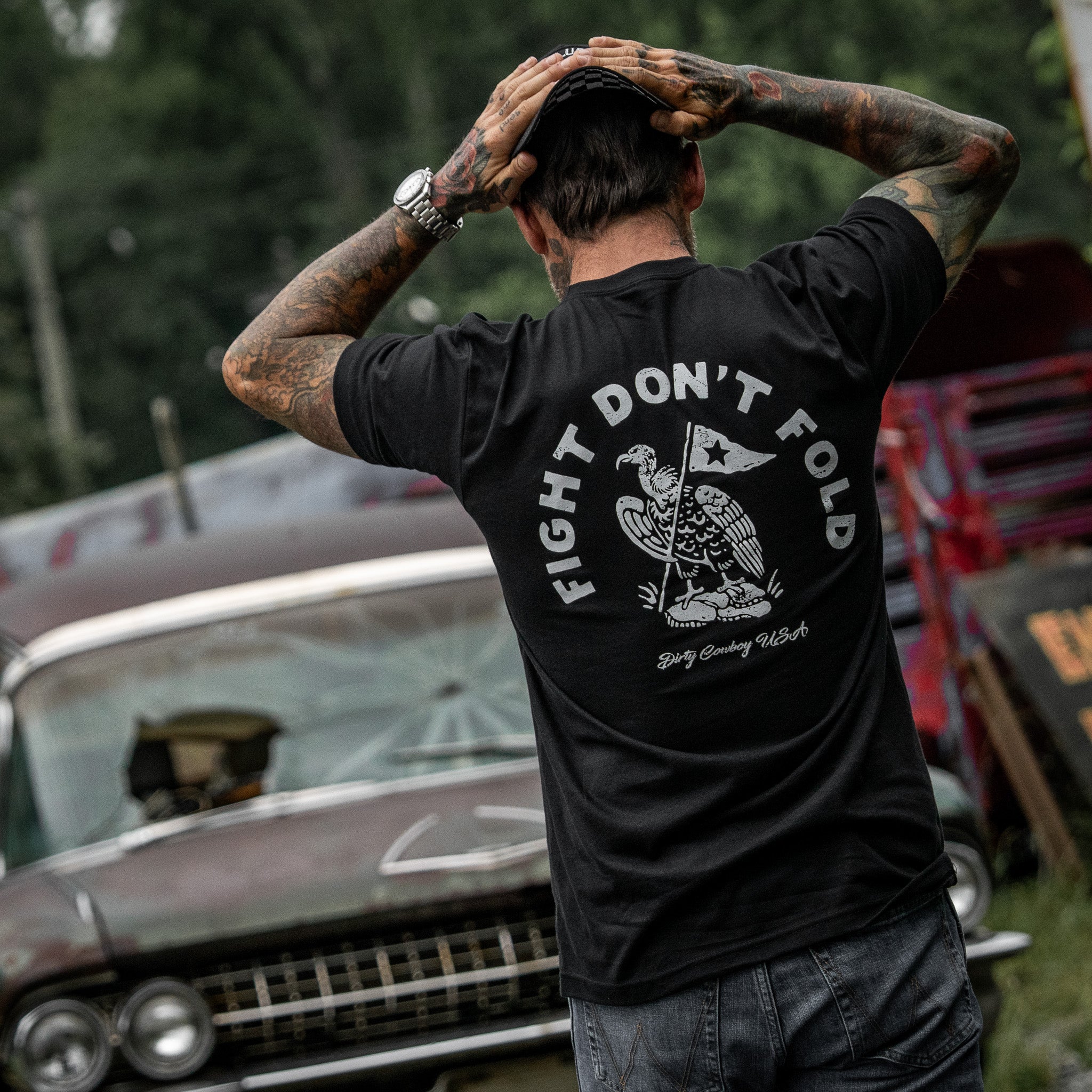 Fight Don't Fold Men's T-Shirt