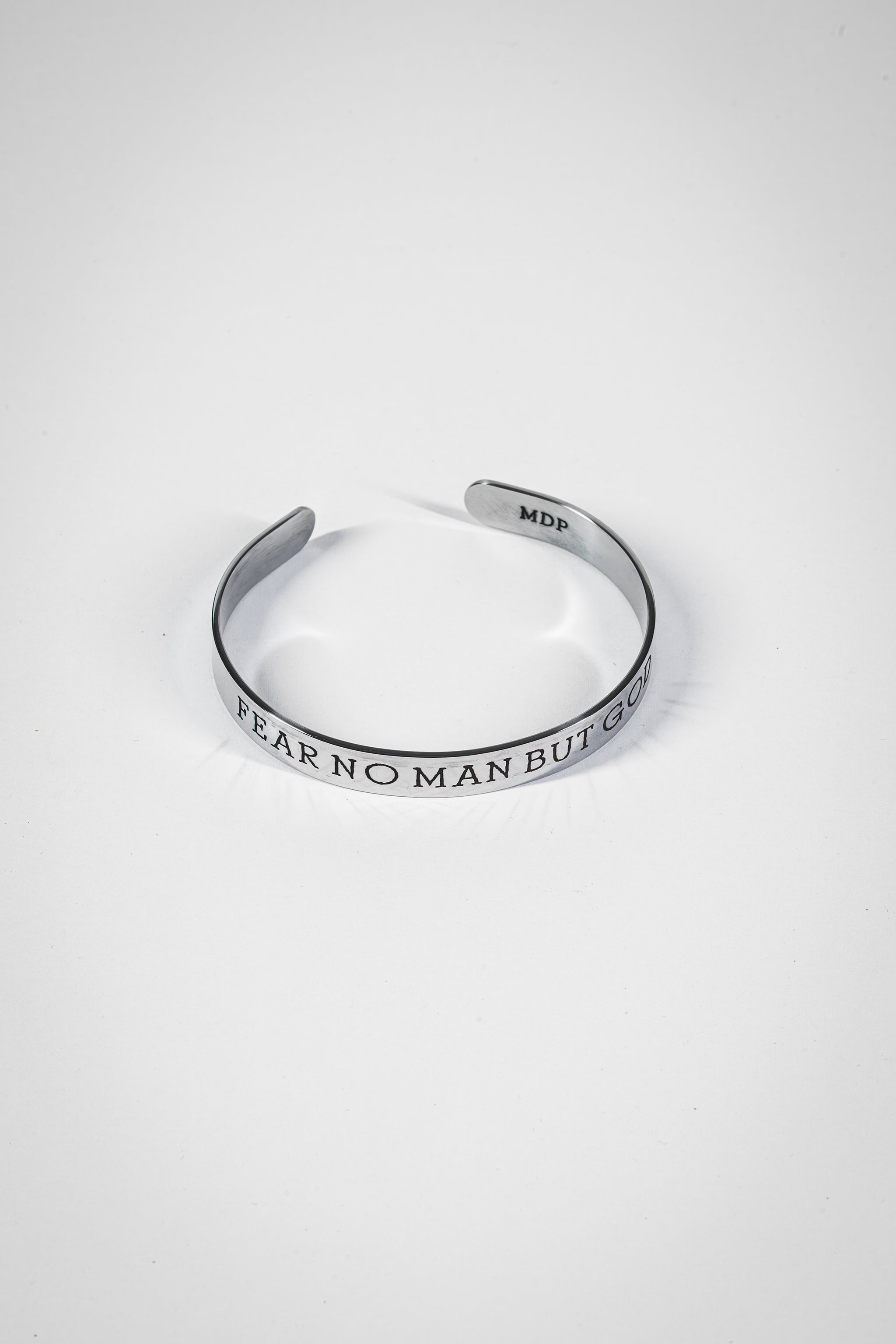 Fear No Man Stainless Steel Cuff