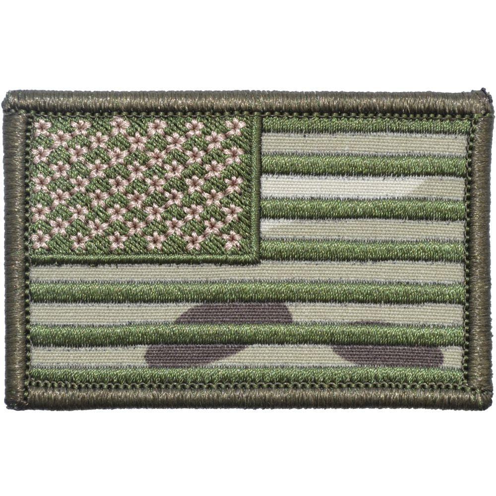 Bandera de EE. UU. - Parche 2x3 - MultiCam con verde oliva