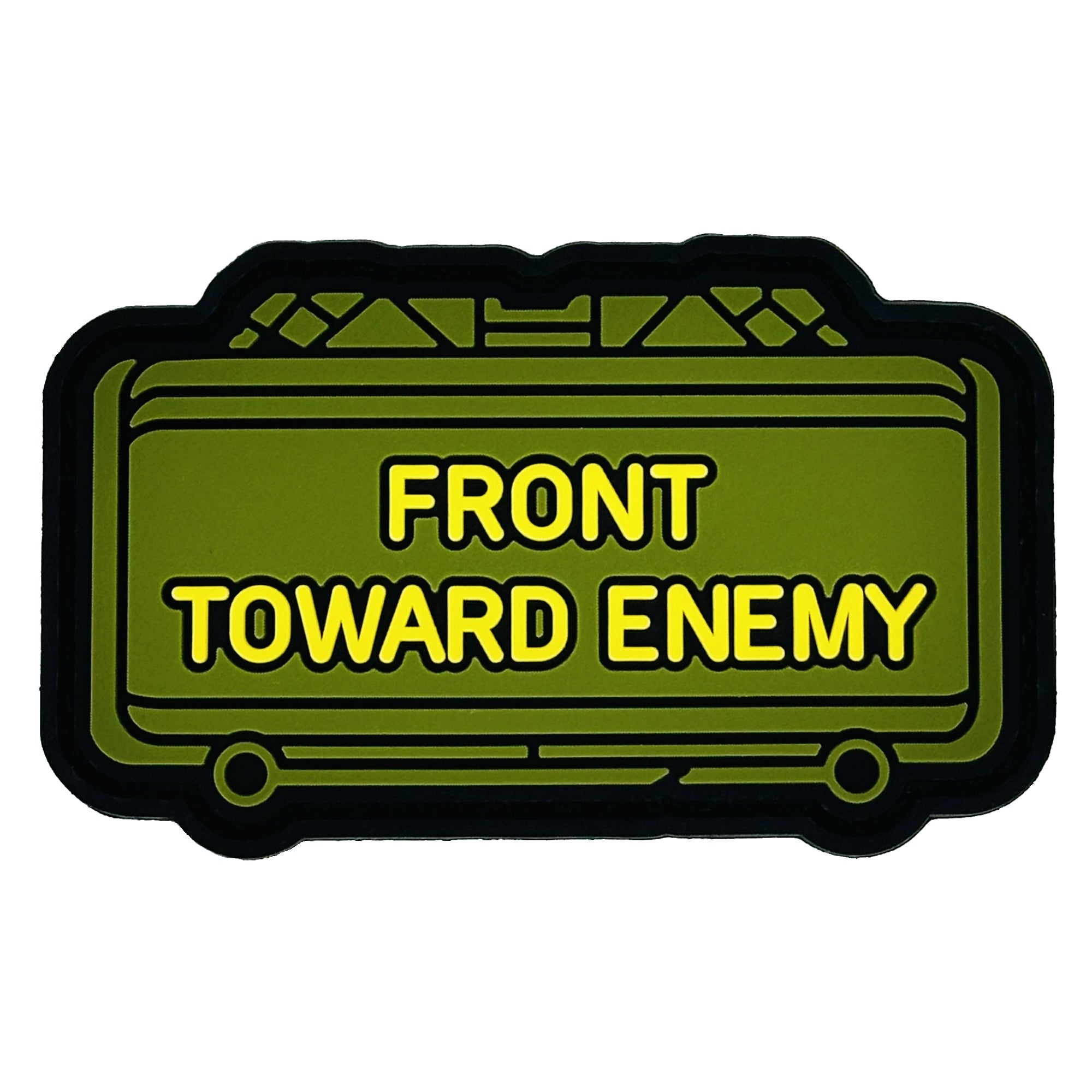 The Clacker Claymore Mine - 'Front Toward Enemy' - 3 inch PVC Patch