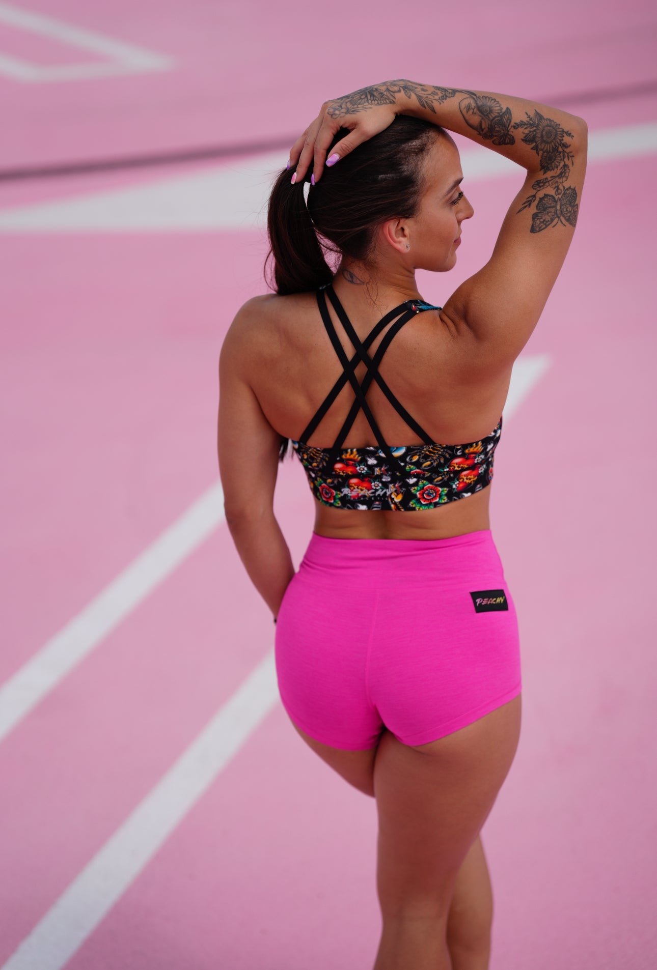 Emerald Longline Sports Bra - Tatted and Torn