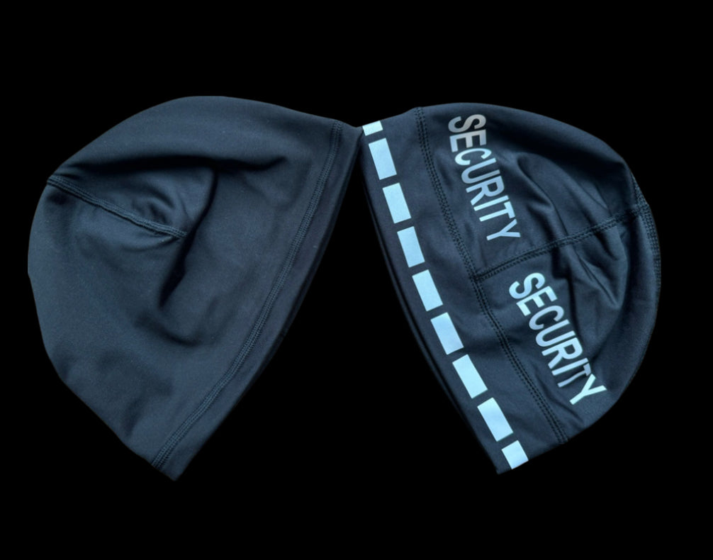 Reversible Beanie- Black SECURITY