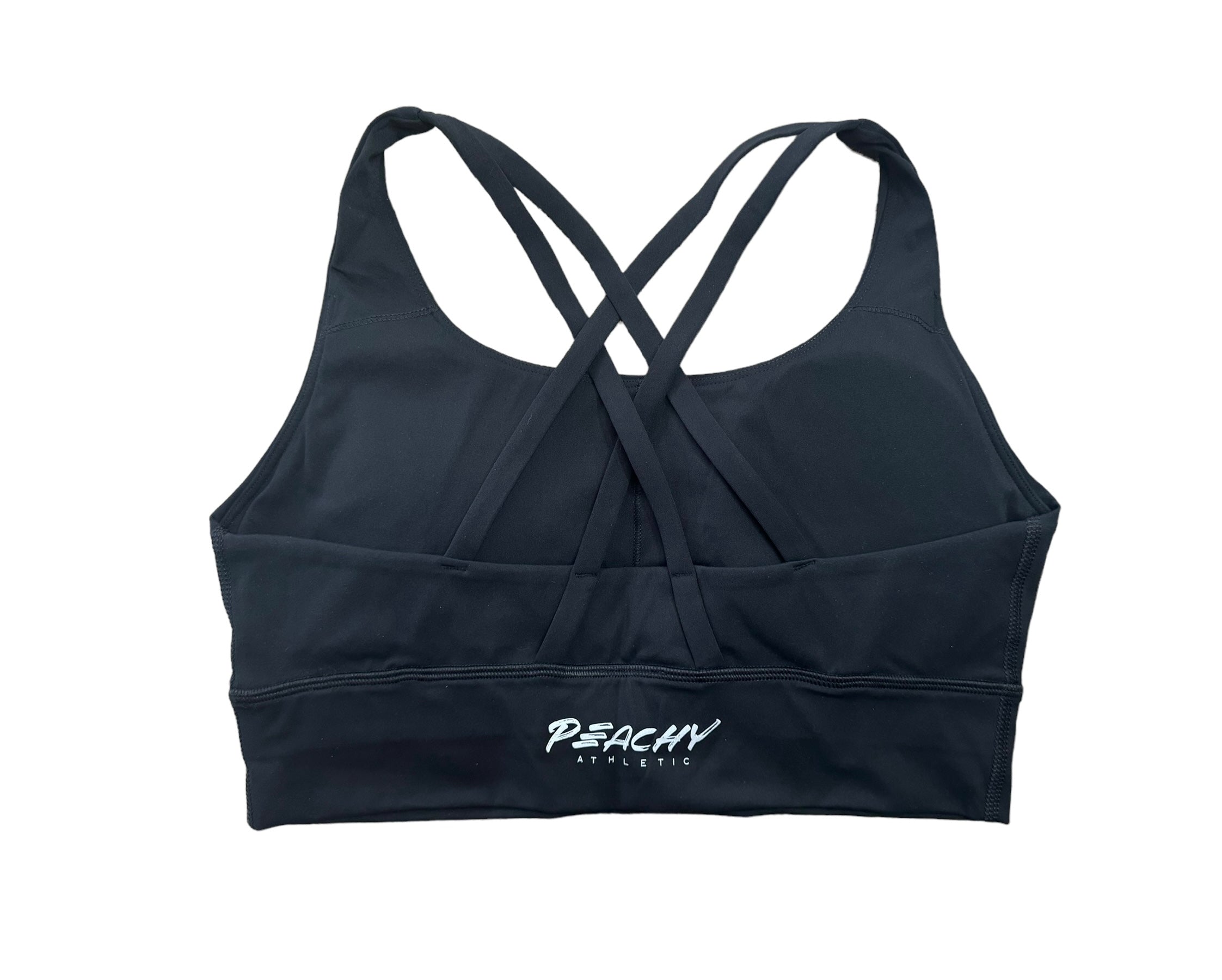 Emerald Longline Sports Bra - Black