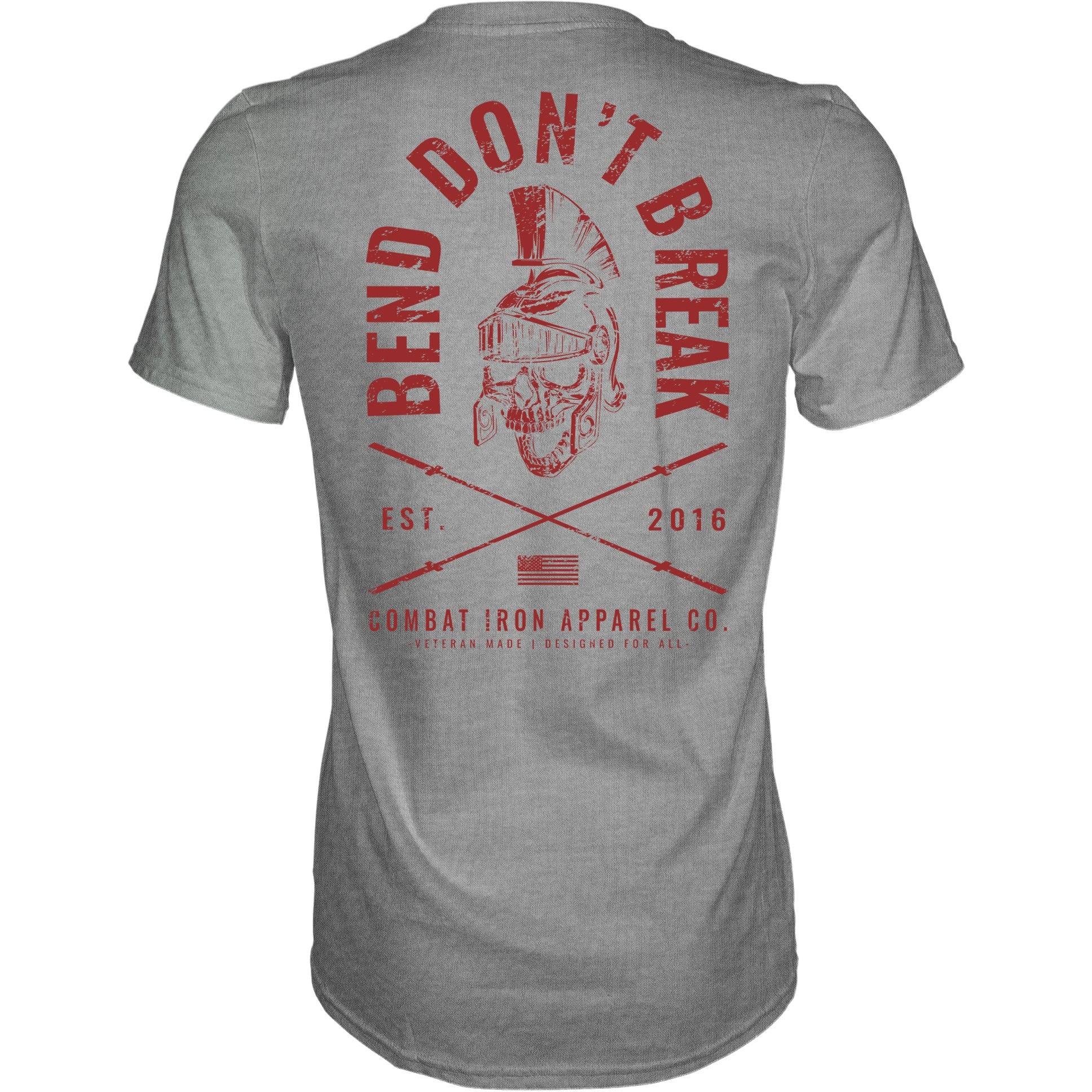 Bend Don't Break Barbell Skull Men's T-Shirt