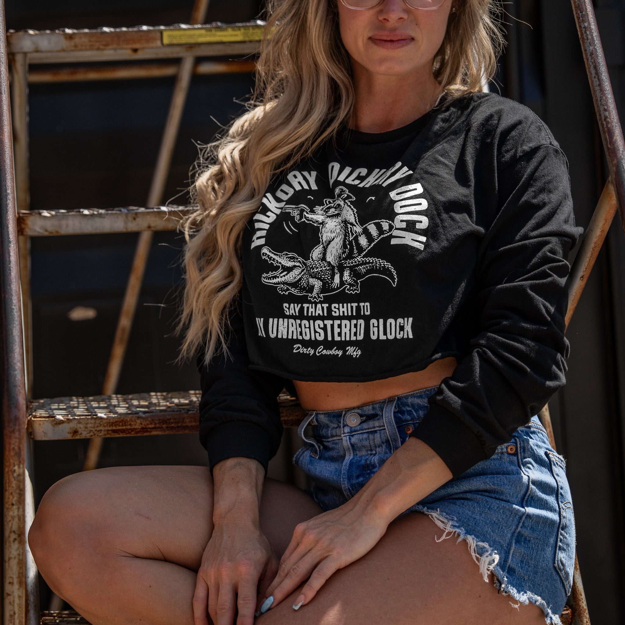 Hickory Dickory Dock Women's Long Sleeve Crop