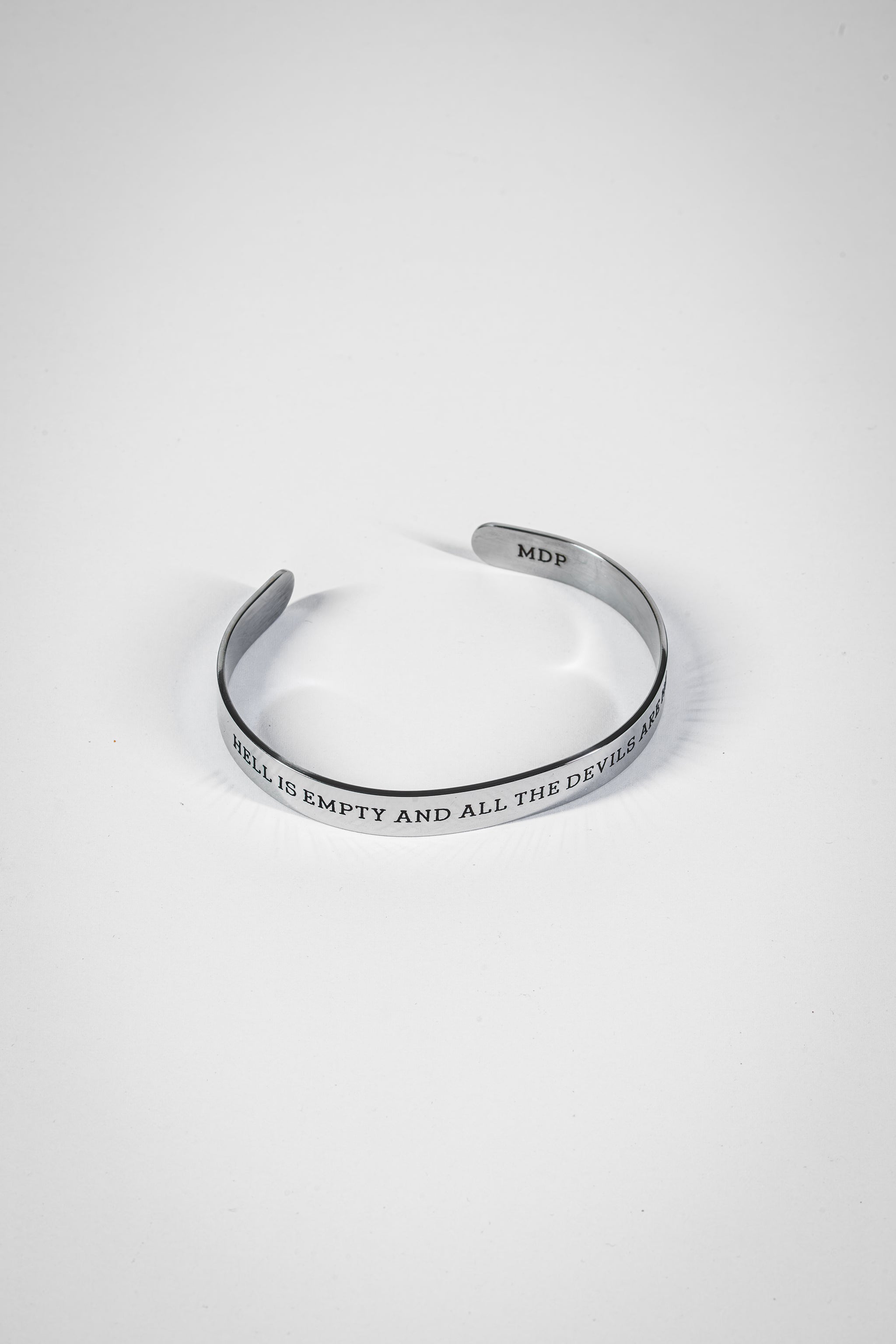 Hell is Empty Stainless Steel Cuff