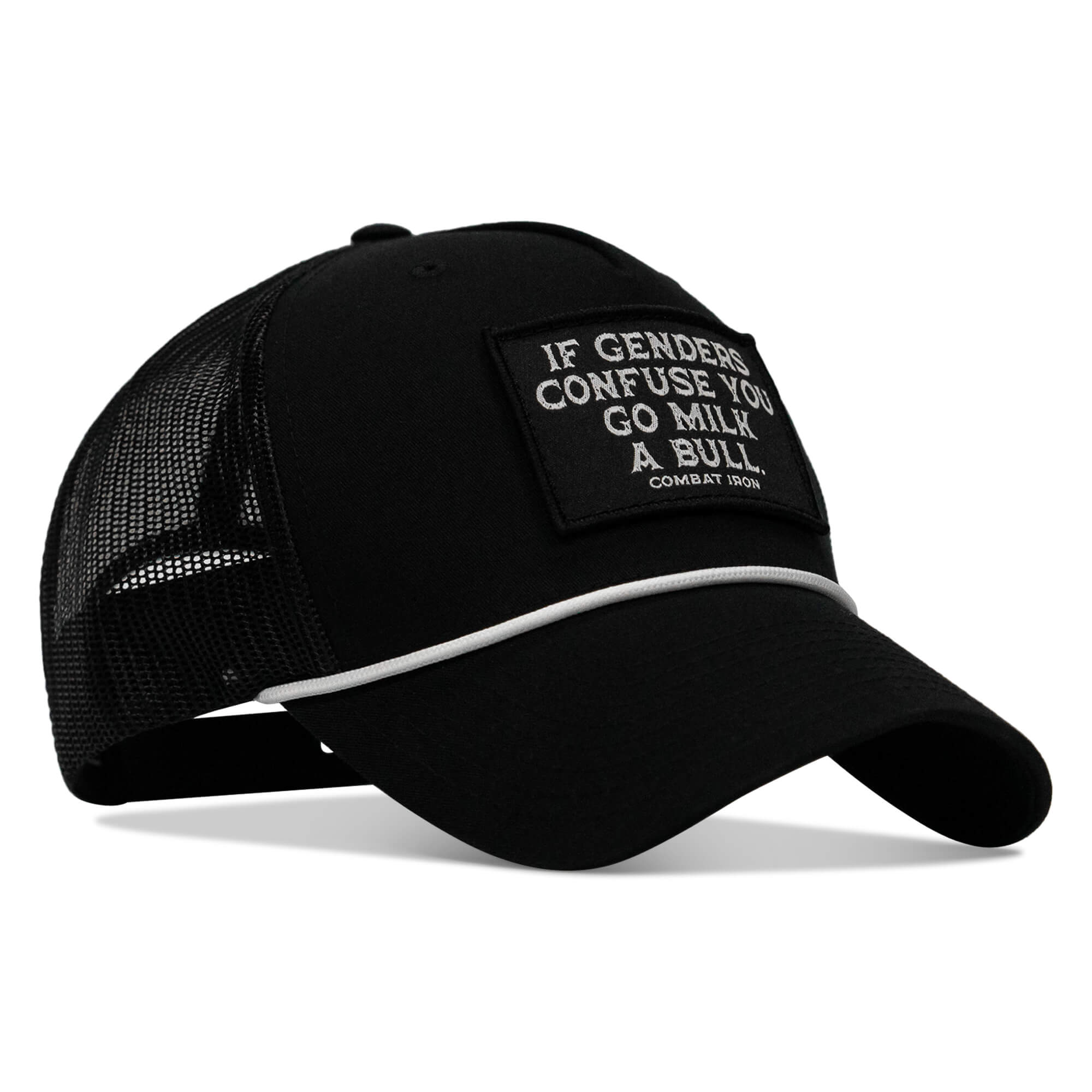 If Gender Confuses You Go Milk A Bull Patch Rope Snapback Hat