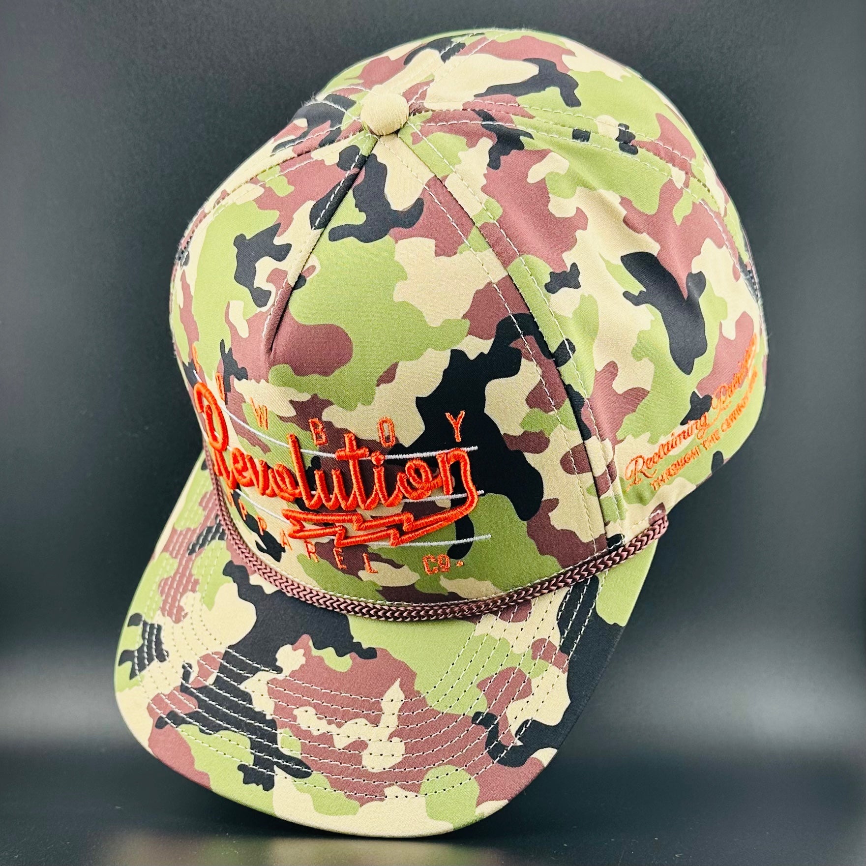 “LIGHTNING" WOODLAND CAMO PERFORMANCE HAT