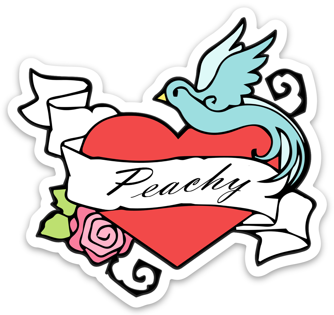 Peachy Forever Sticker