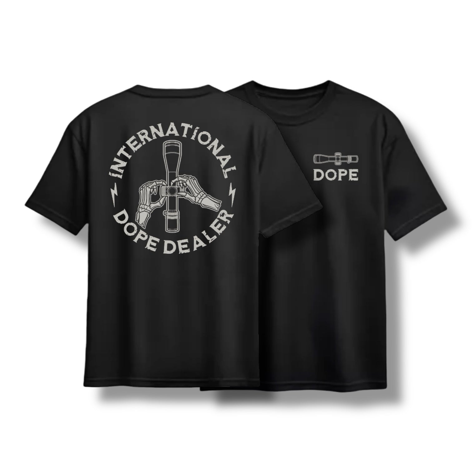 "DOPE DEALER" TEE (BLACK / MIL GREEN)