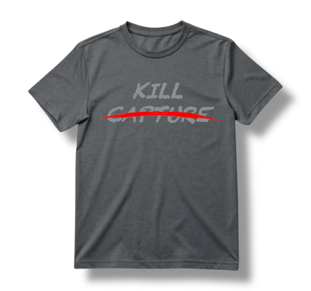 "KILL CAPTURE" TEE (HEATHER METAL)