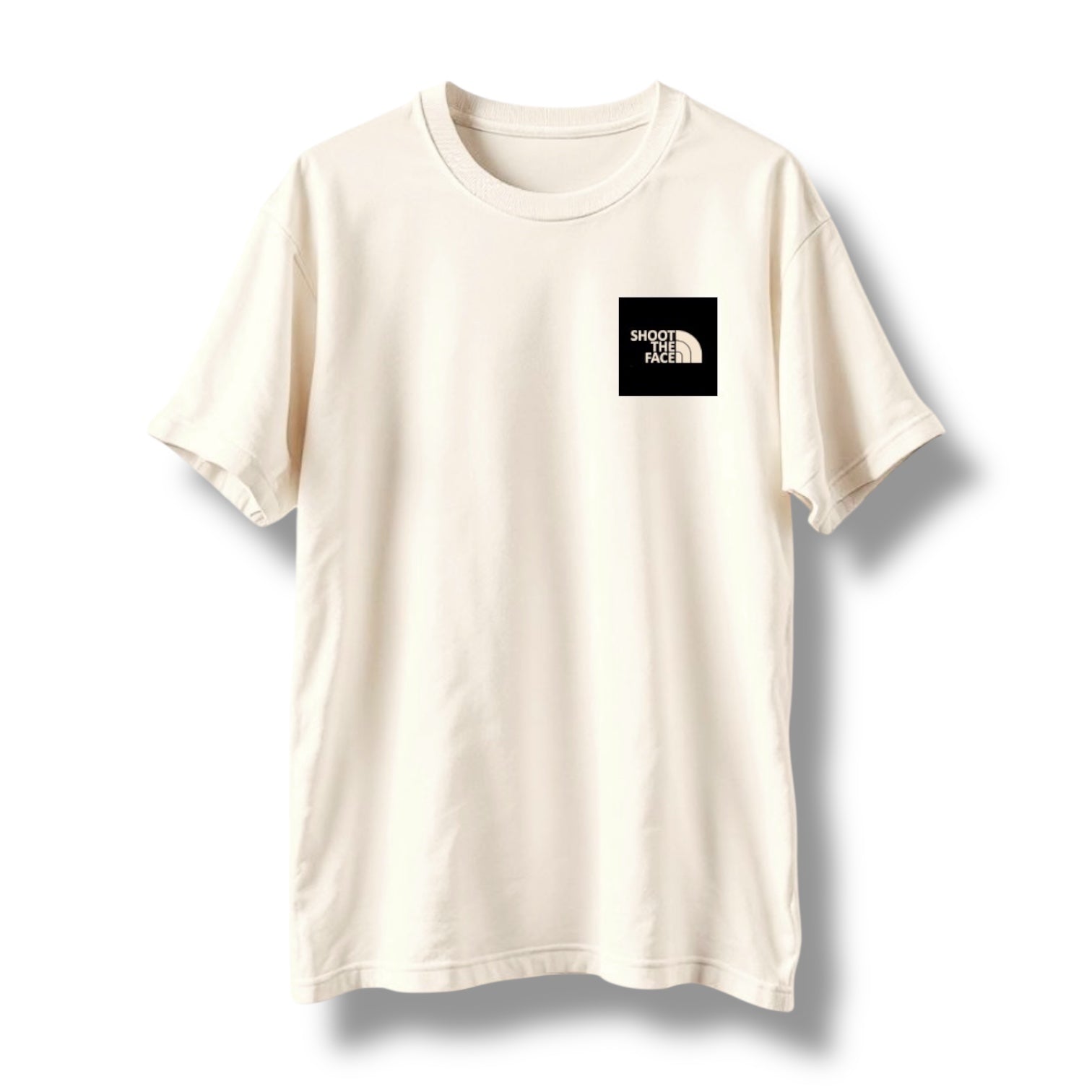 "SHOOT THE FACE" TEE (OFF WHITE)