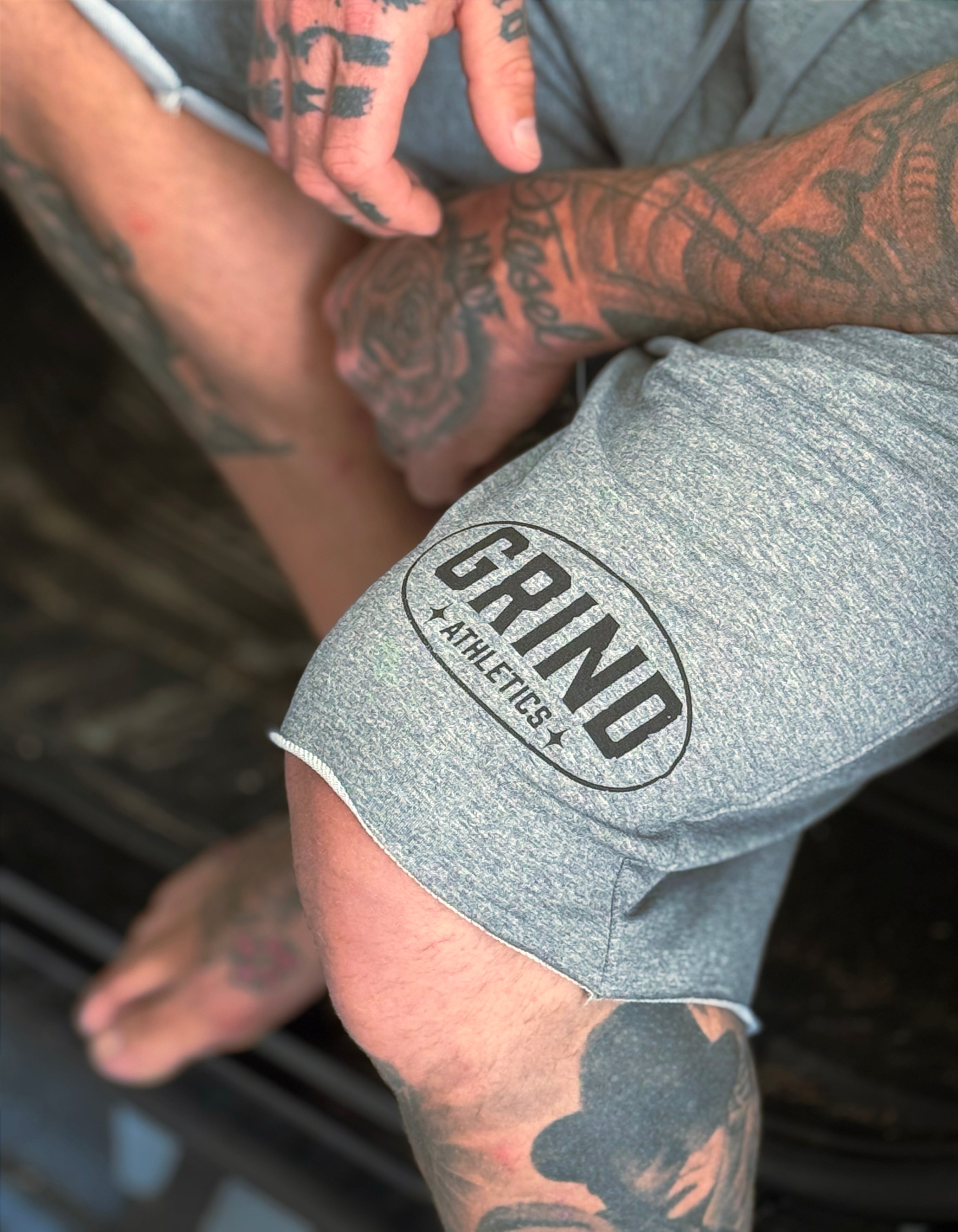 Classic Grind Shorts - Athletic Gray - Oval Logo
