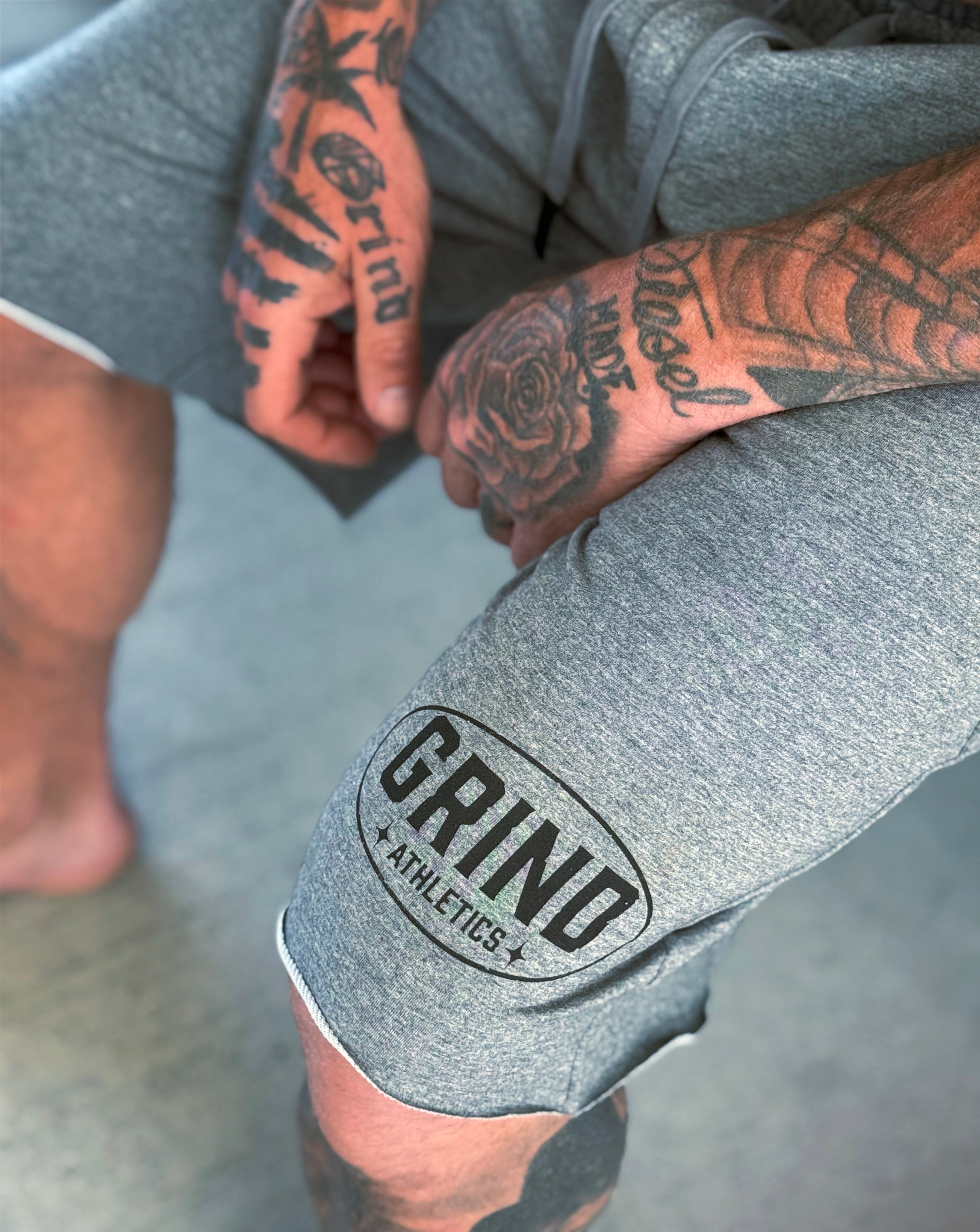 Classic Grind Shorts - Athletic Gray - Oval Logo