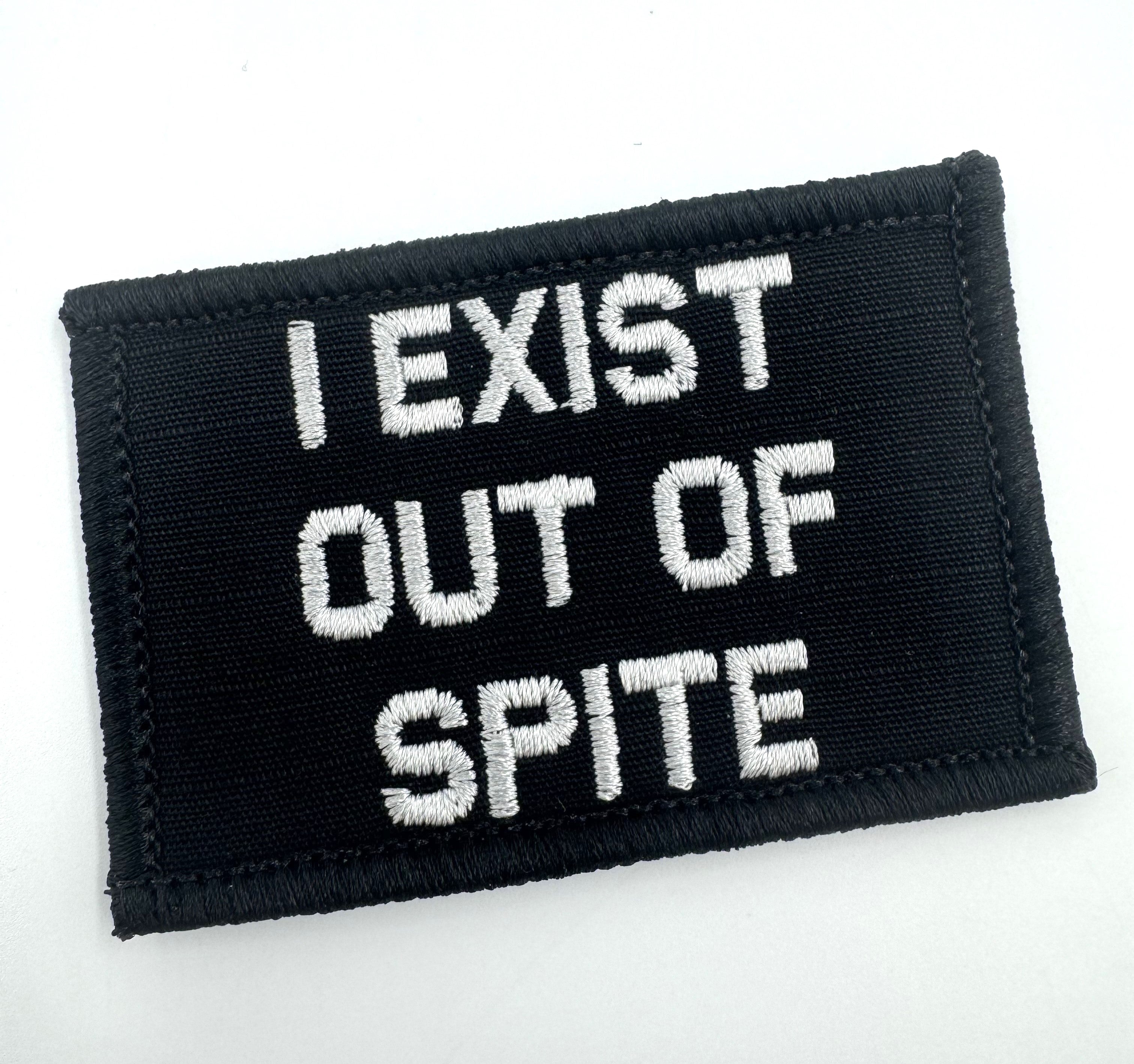 As Seen on Socials - I Exist Out of Spite - 2x3 Patch - Multiple Variants