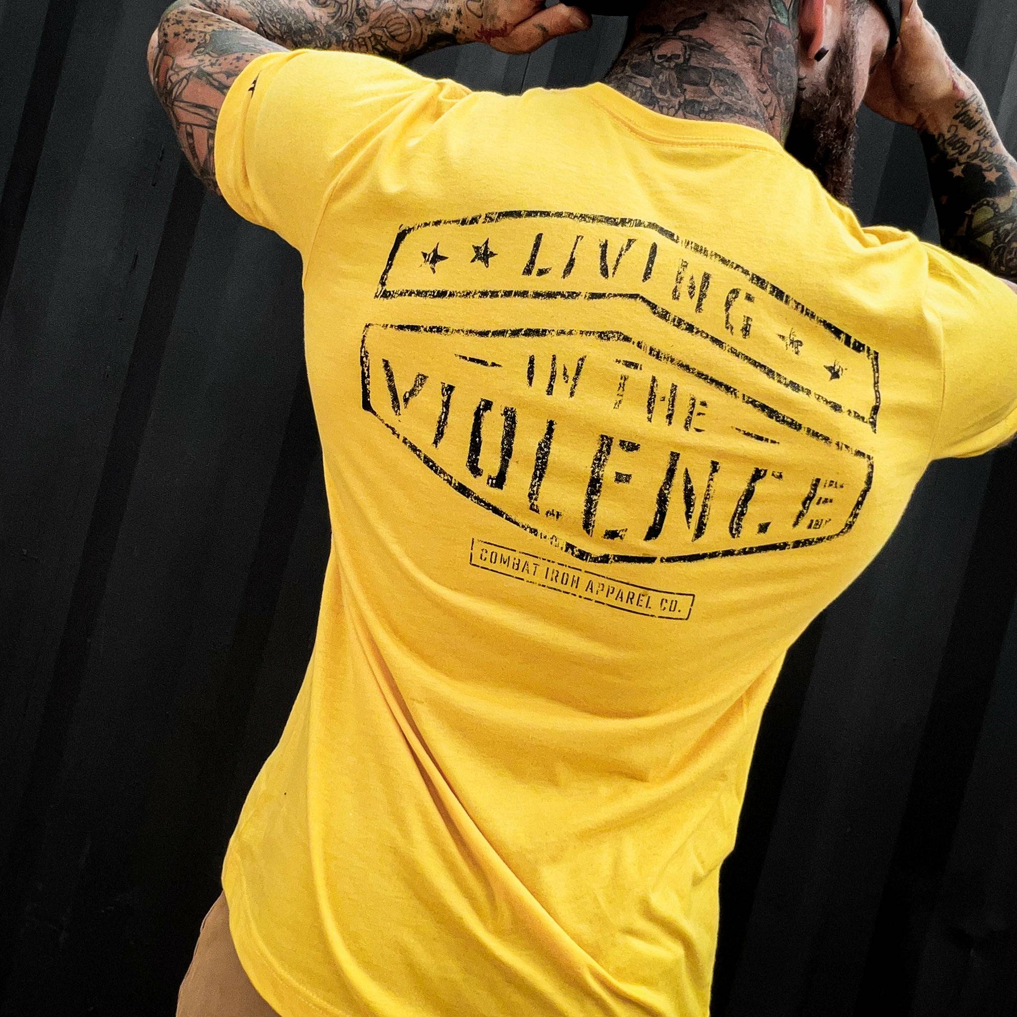 LIVING IN THE VIOLENCE MEN’S T-SHIRT