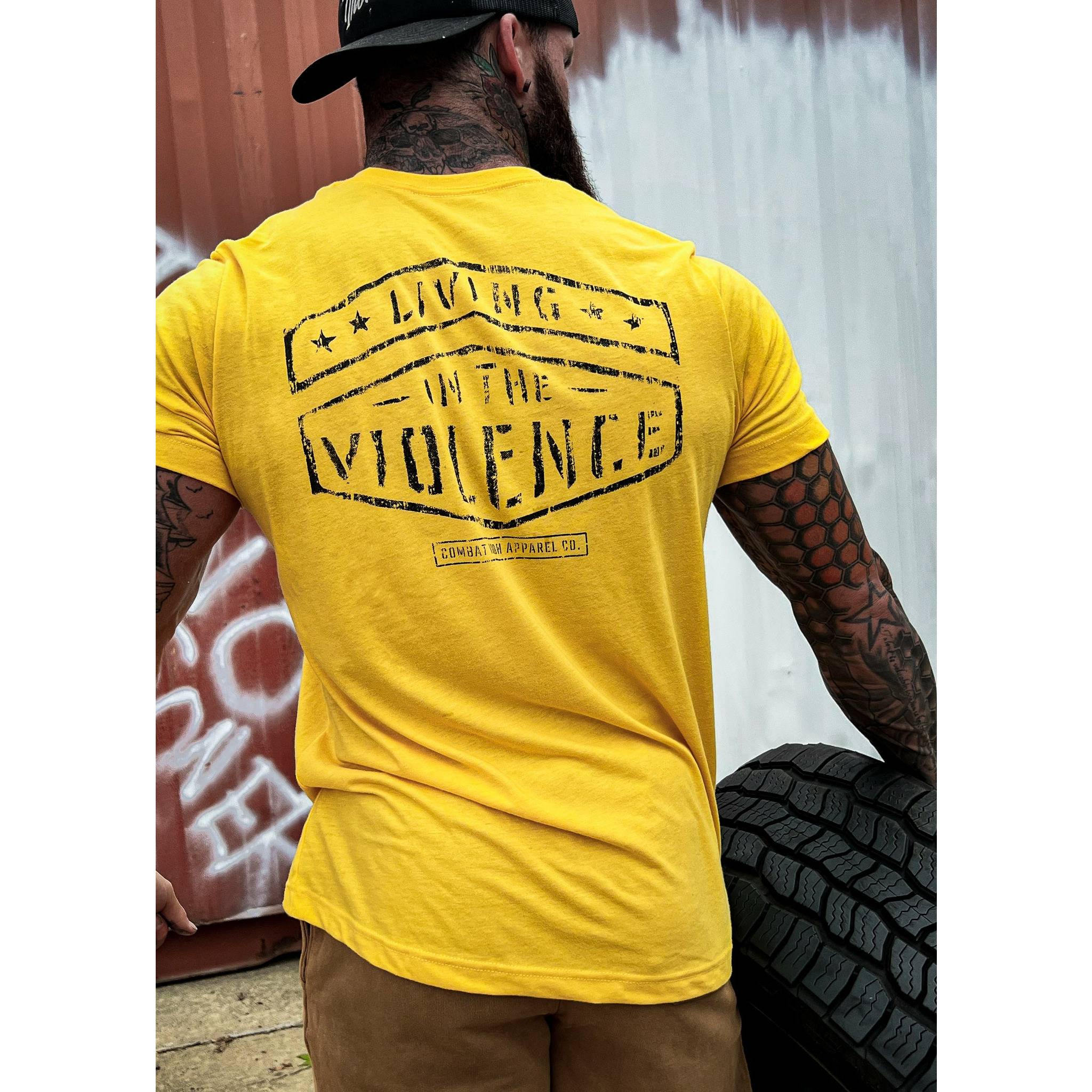 LIVING IN THE VIOLENCE MEN’S T-SHIRT