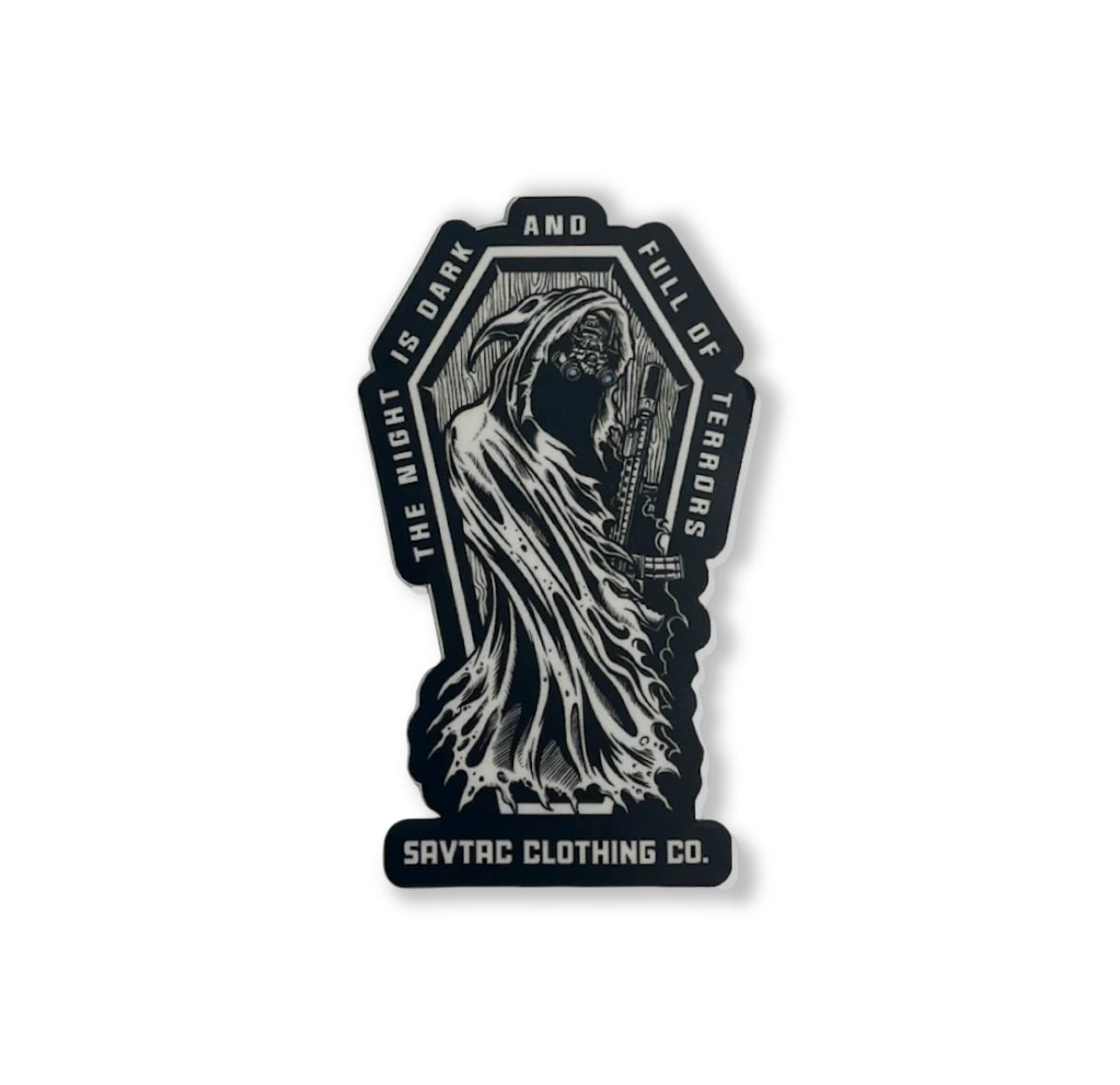 Pegatina La noche es oscura 