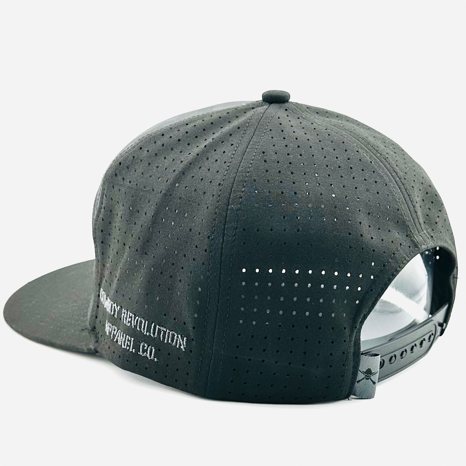 “BEFORE THE DAWN” DARK CAMO/BLACK FLATBILL HAT