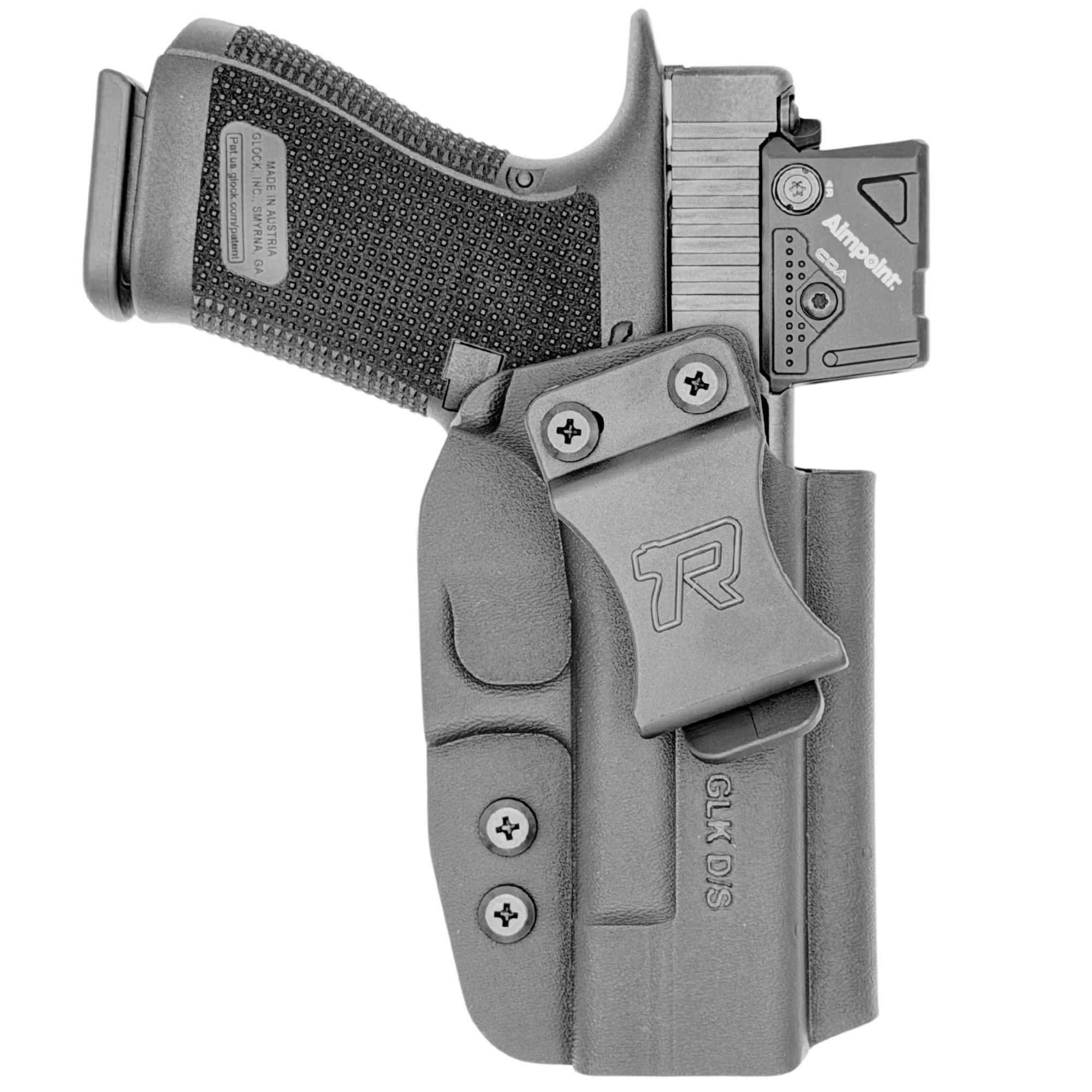 IWB Holster fits: Glock 17 19 19X 26 31 32 33 34 45 (Optic Ready)