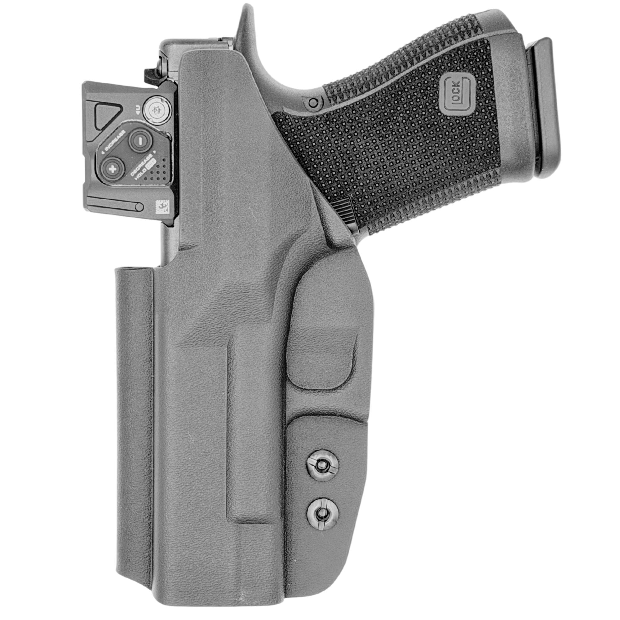 IWB Holster fits: Glock 17 19 19X 26 31 32 33 34 45 (Optic Ready)