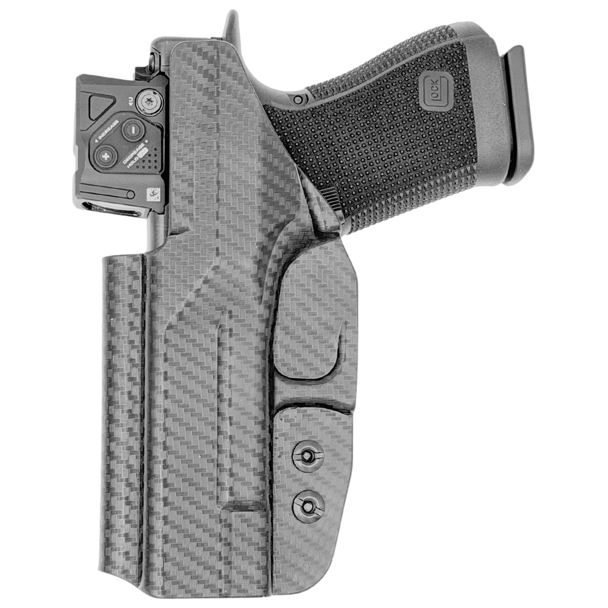 IWB Holster fits: Glock 17 19 19X 26 31 32 33 34 45 (Optic Ready)