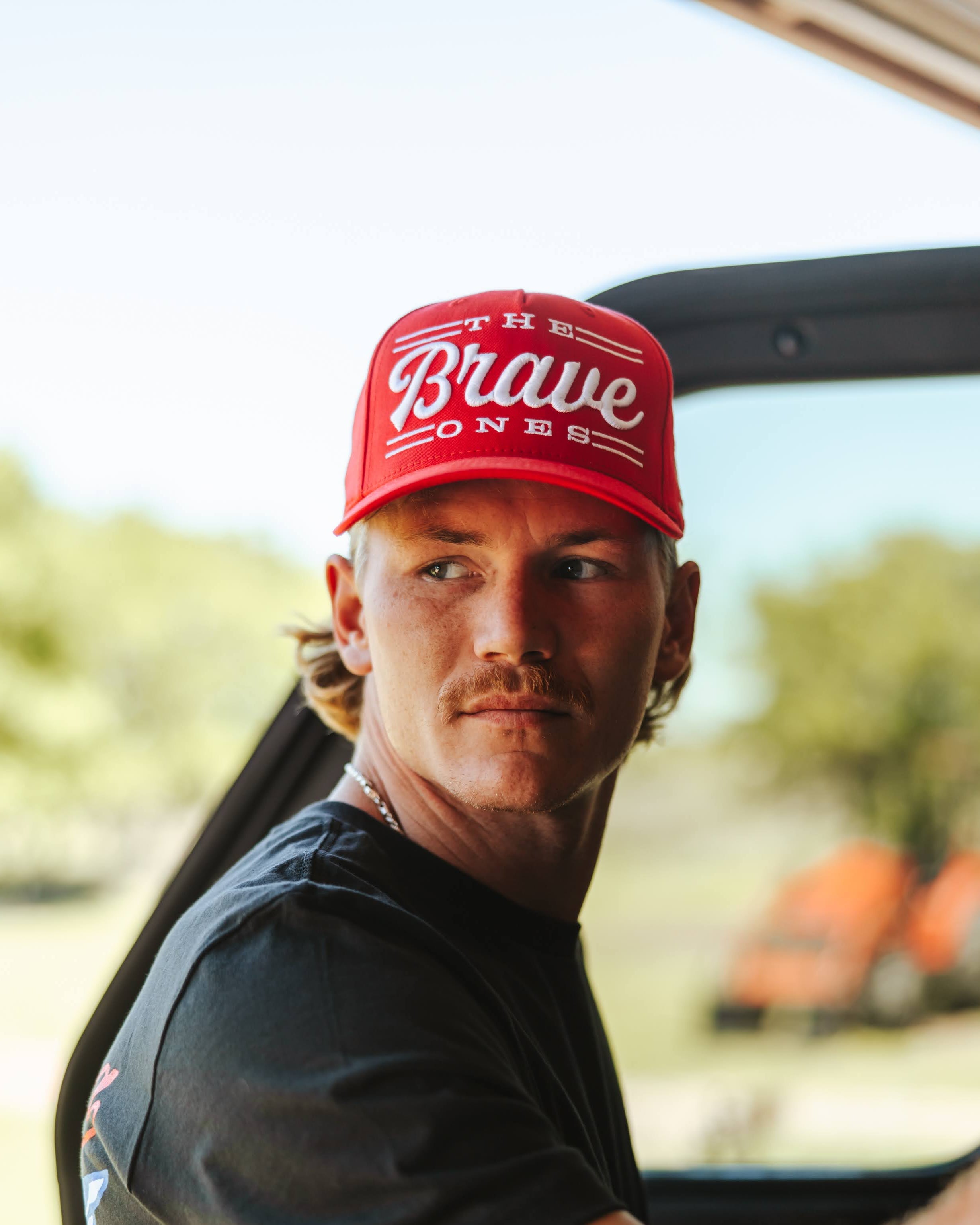 The Brave Script Classic Hat - Red | The Brave Ones