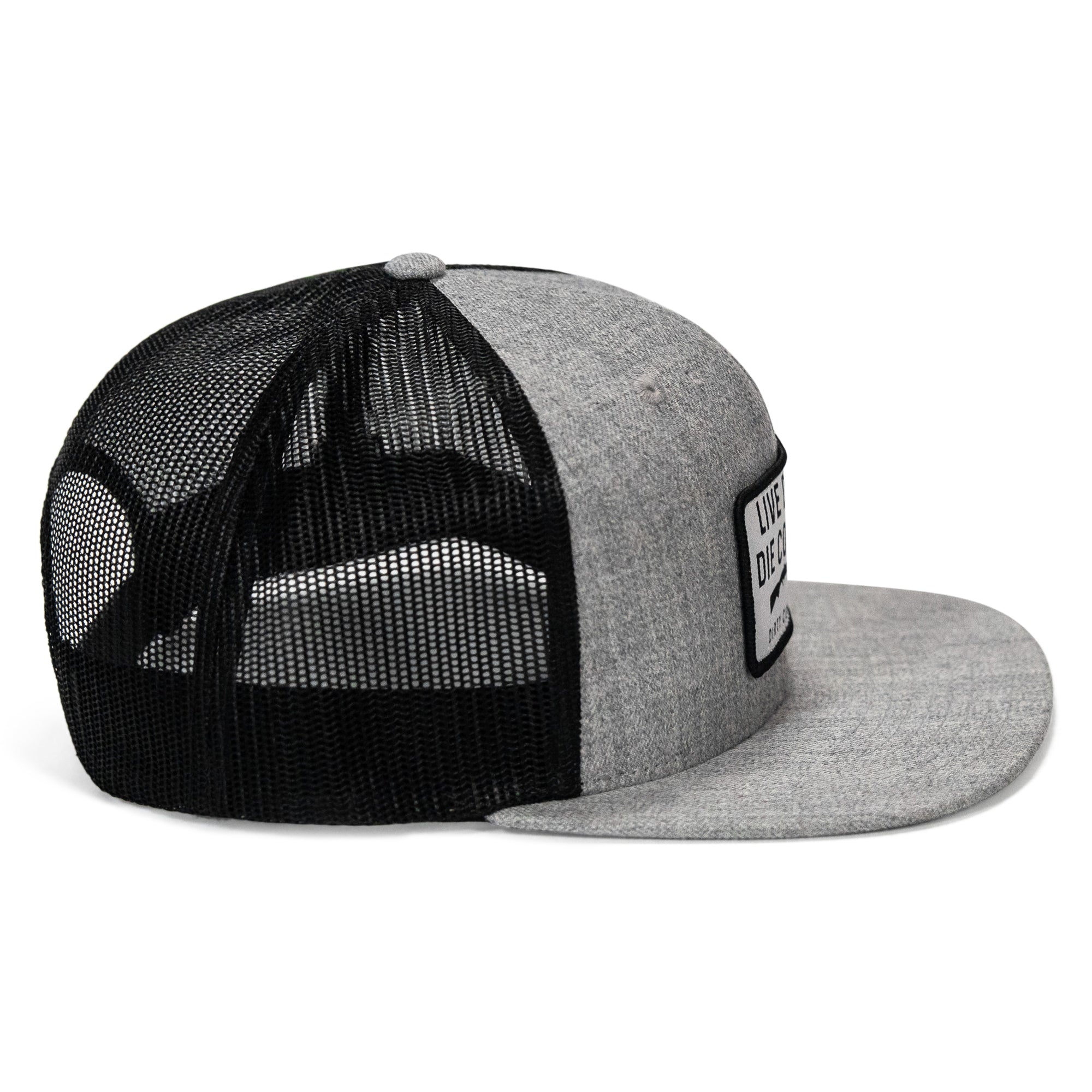 Live Dirty. Die Cowboy. Flatbill SnapBack
