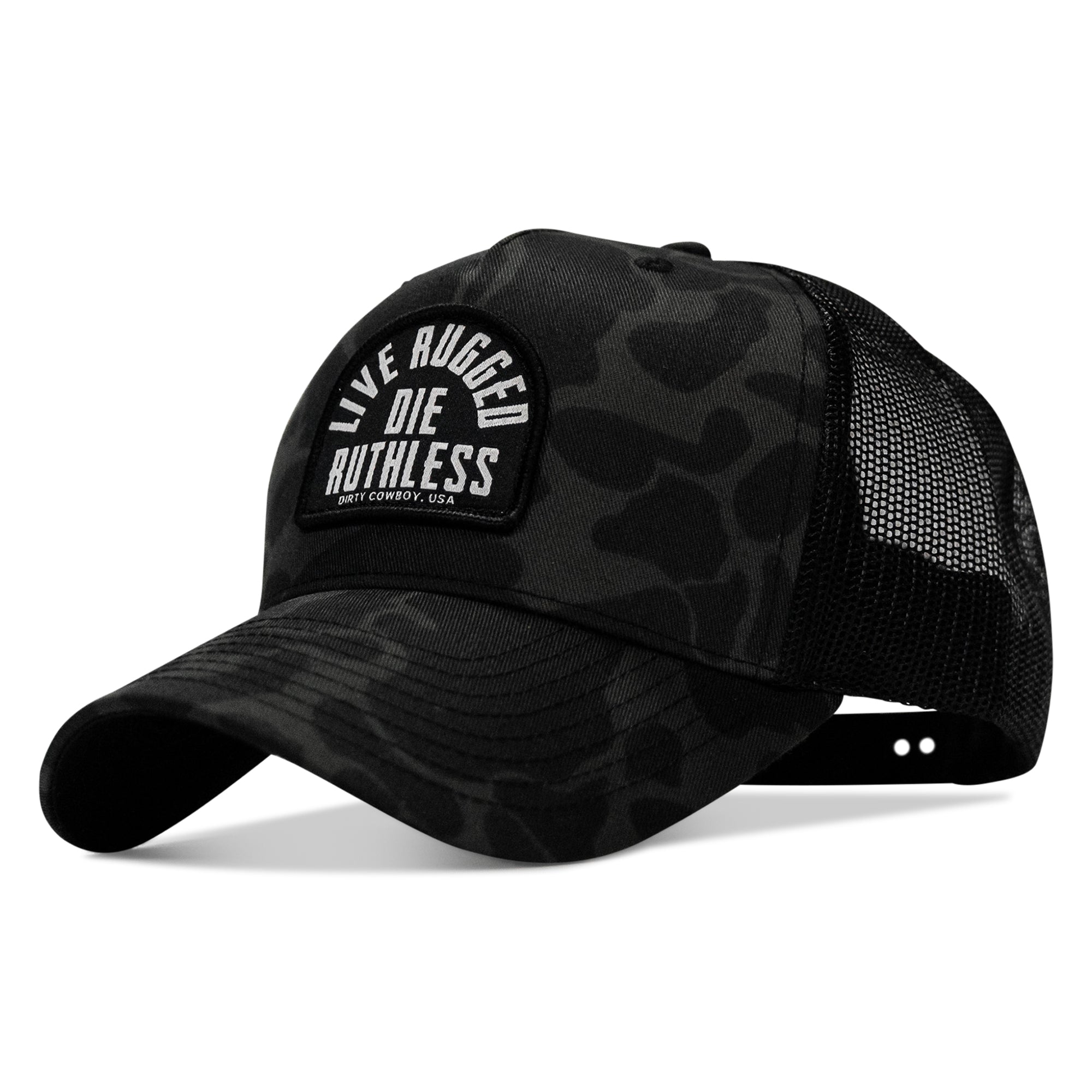Live Rugged. Die Ruthless Patch Snapback Hat