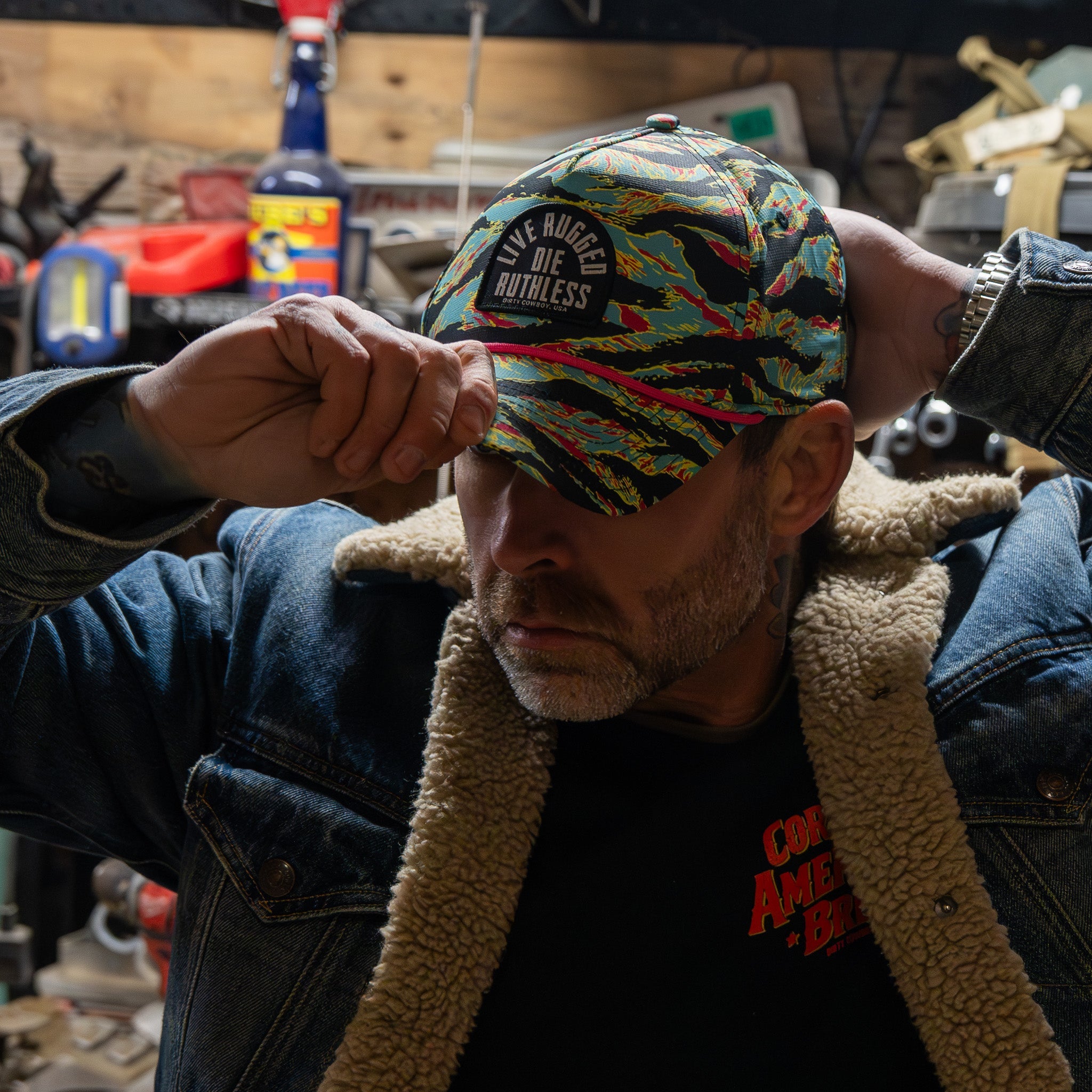 Live Rugged. Die Ruthless Patch Weekender Snapback